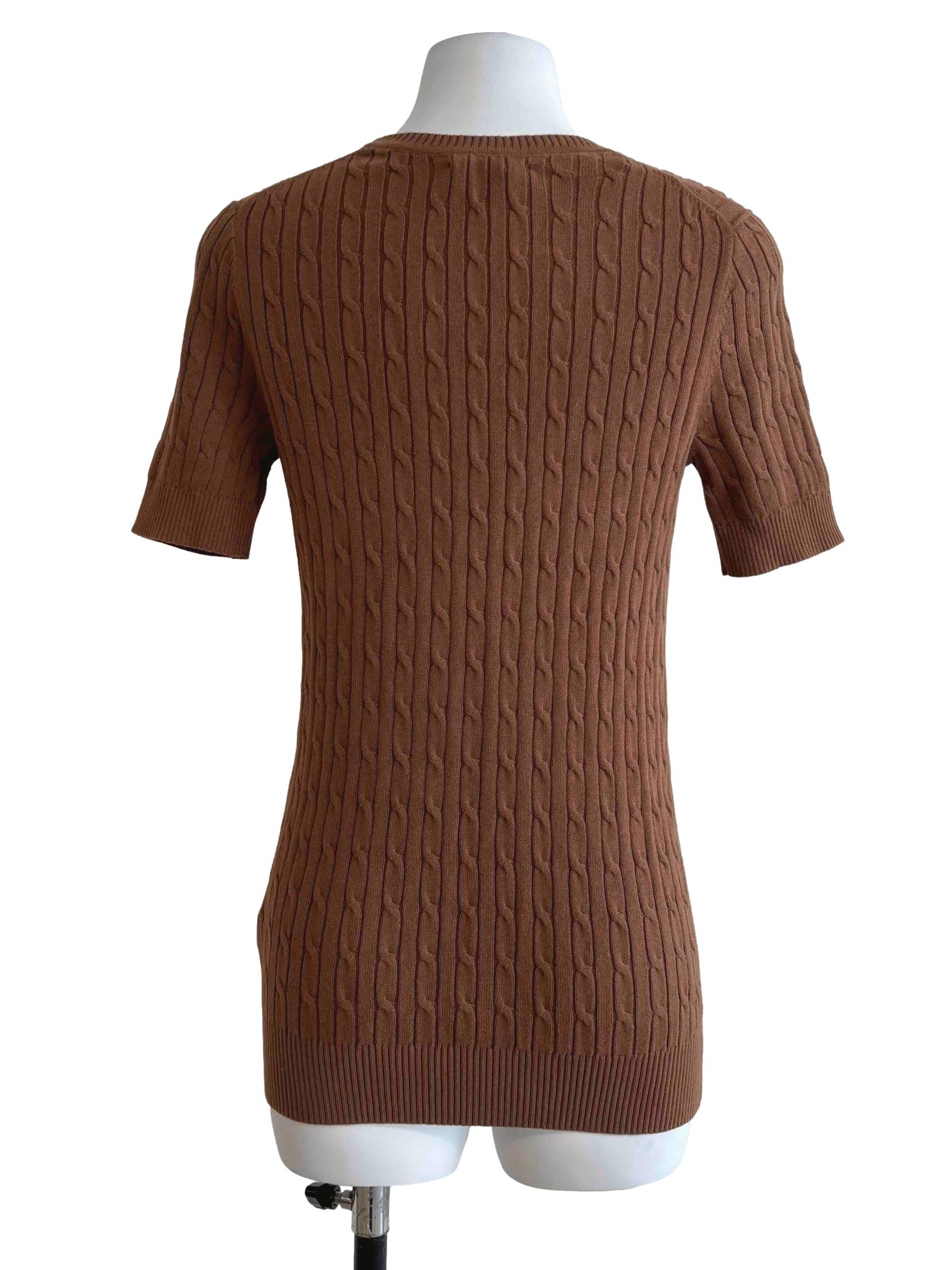 Tawny Brown Knit Top