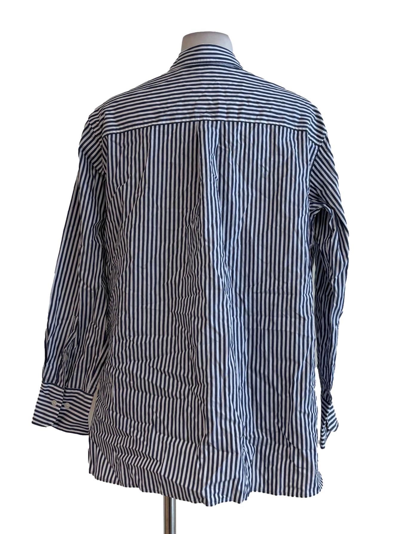 Aegean Blue Striped Buttoned Shirt