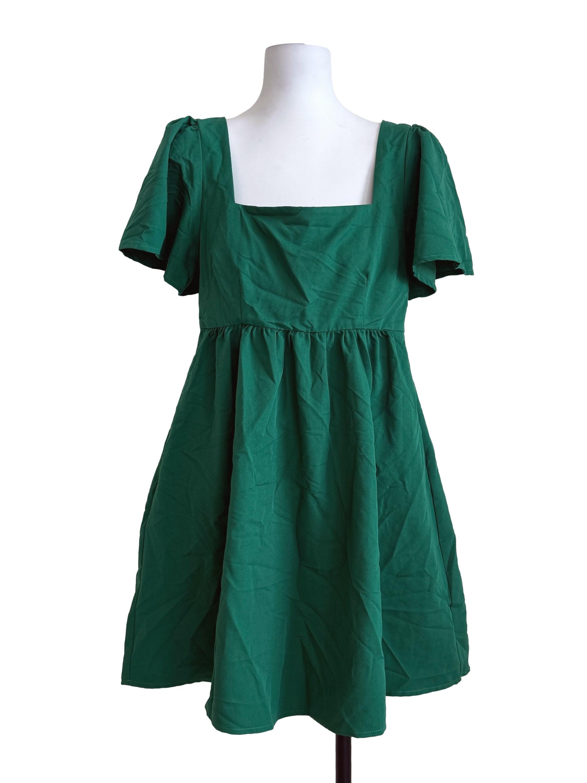 Emerald Green Shirt Dress