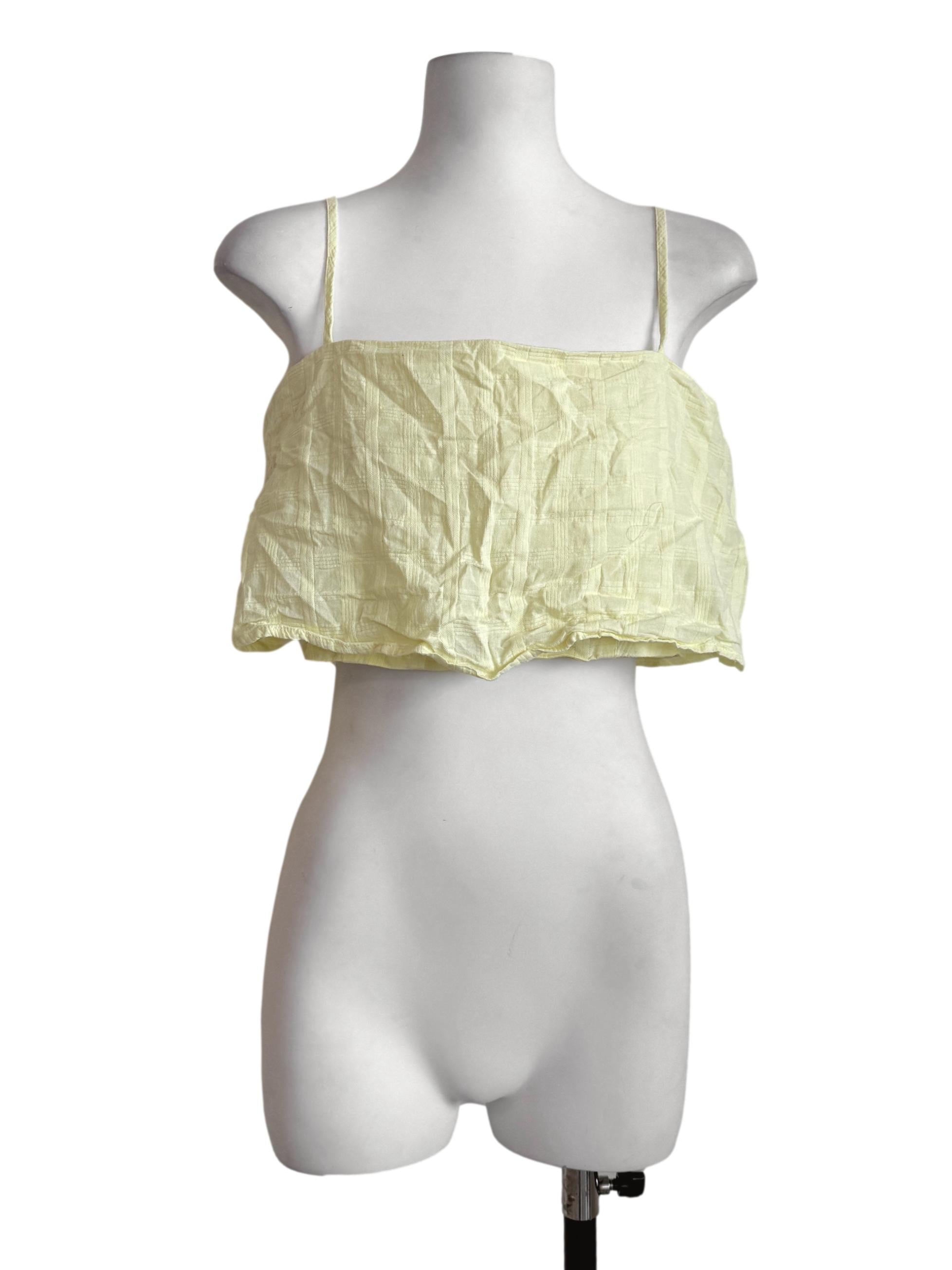 Daffodil Yellow Spaghetti Strap Top TTR