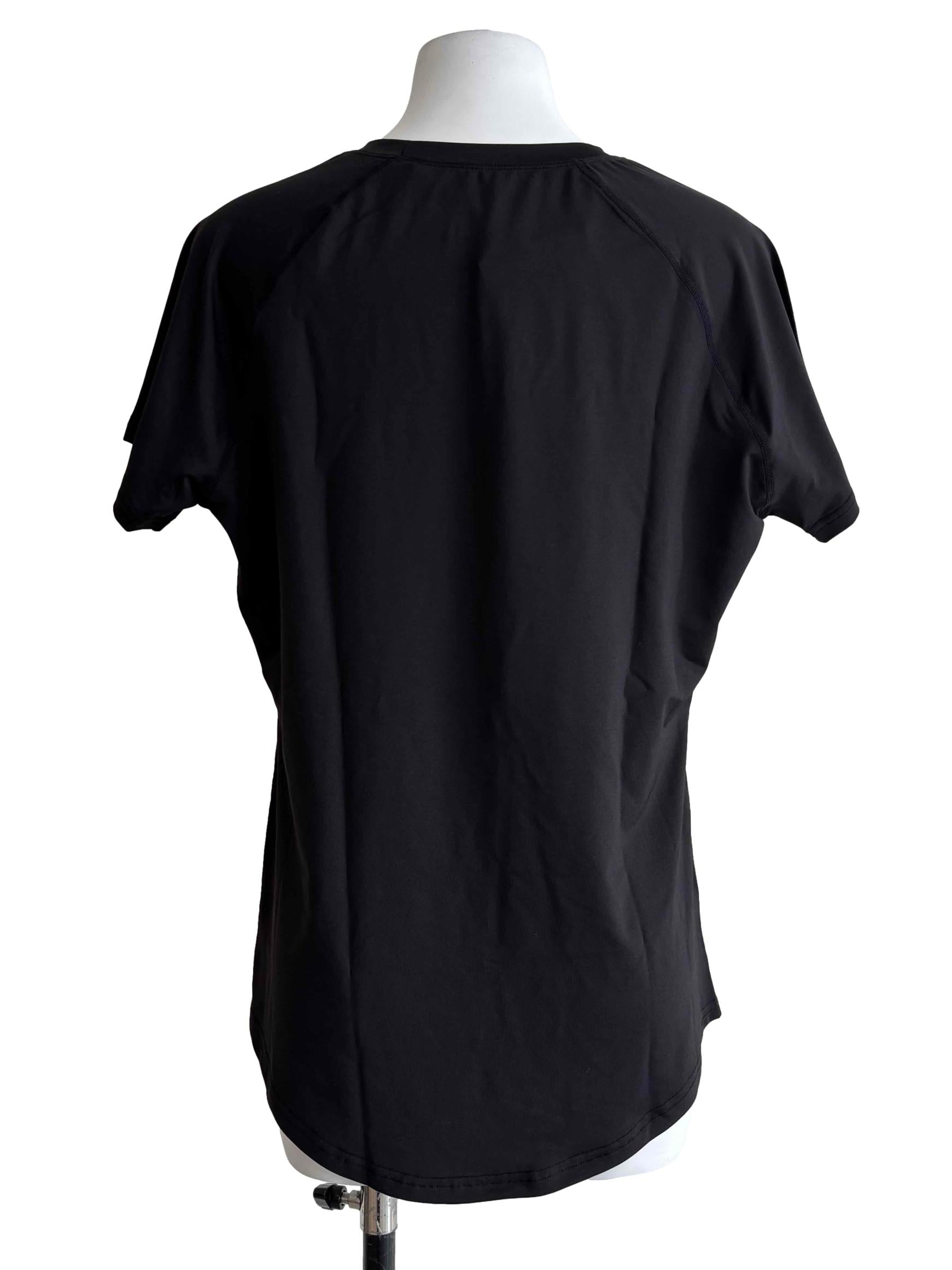 Onyx Black Fitted Graphic Tee