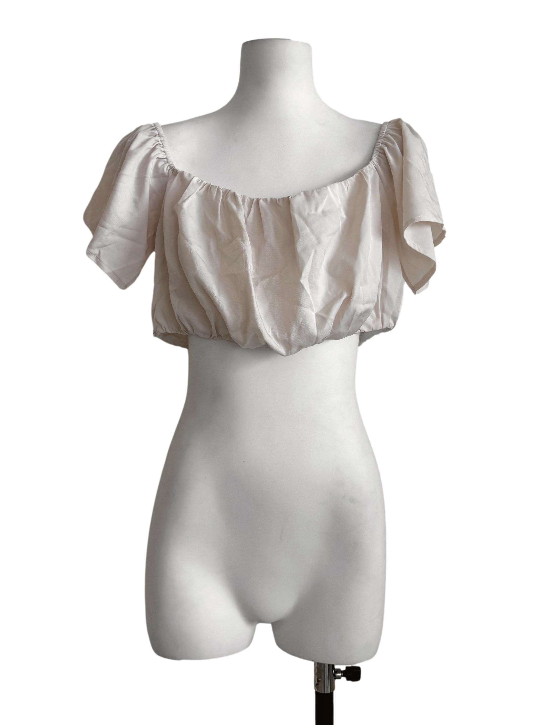 Alabaster White Square Neck Top