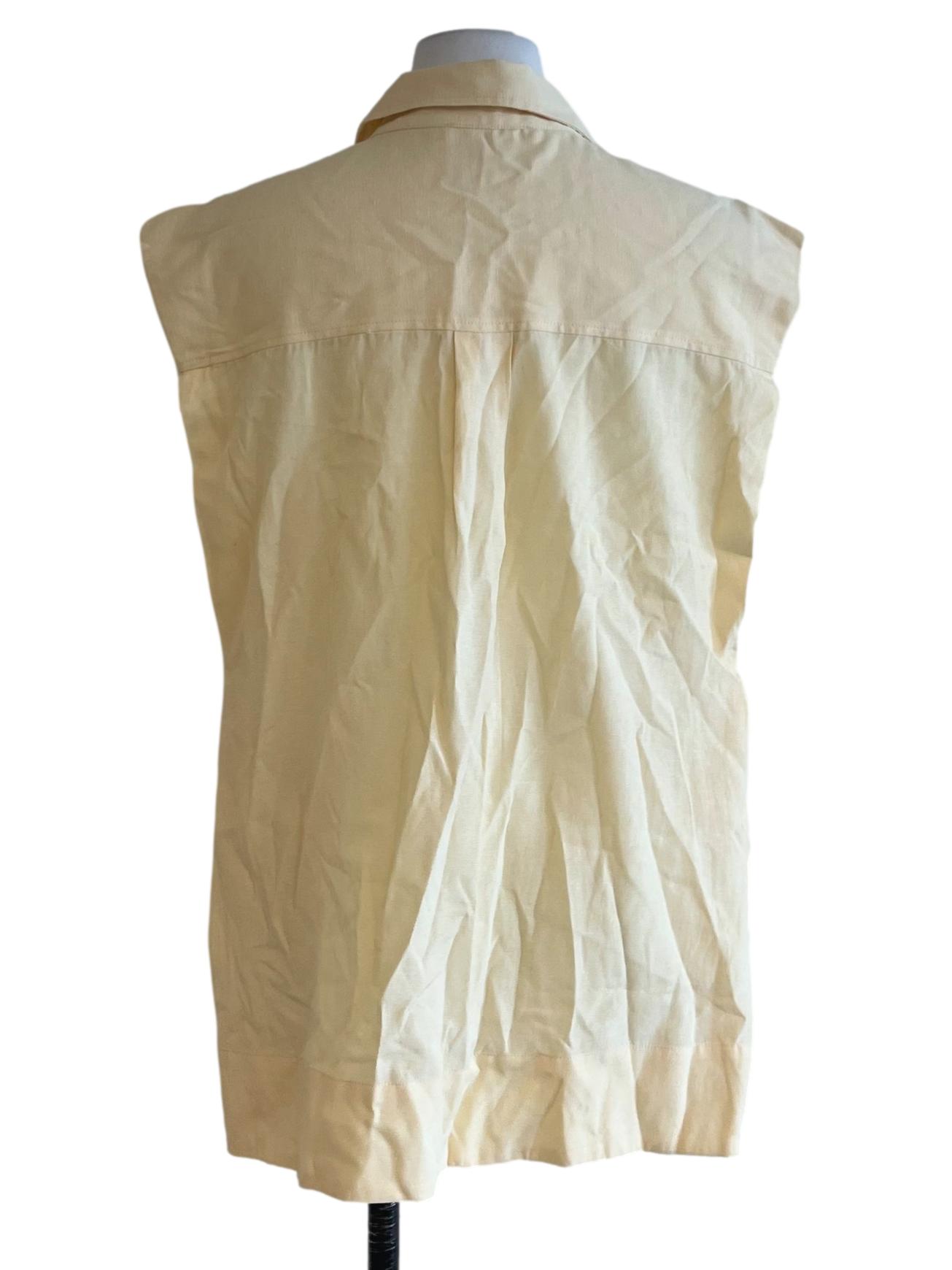 Buttermilk Wing Collar Blouse