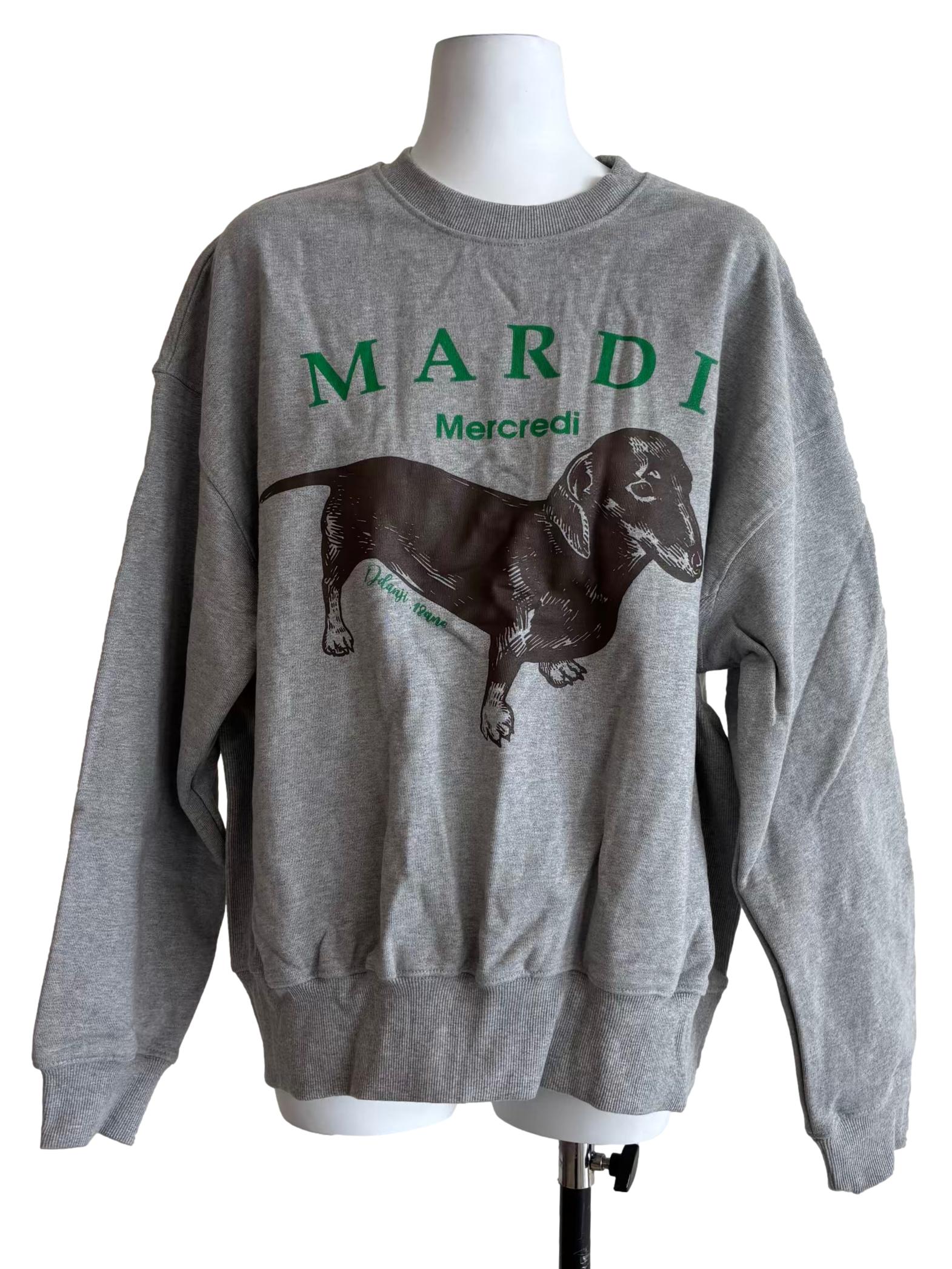 Chrome Grey Graphic Logo Sweatshirt