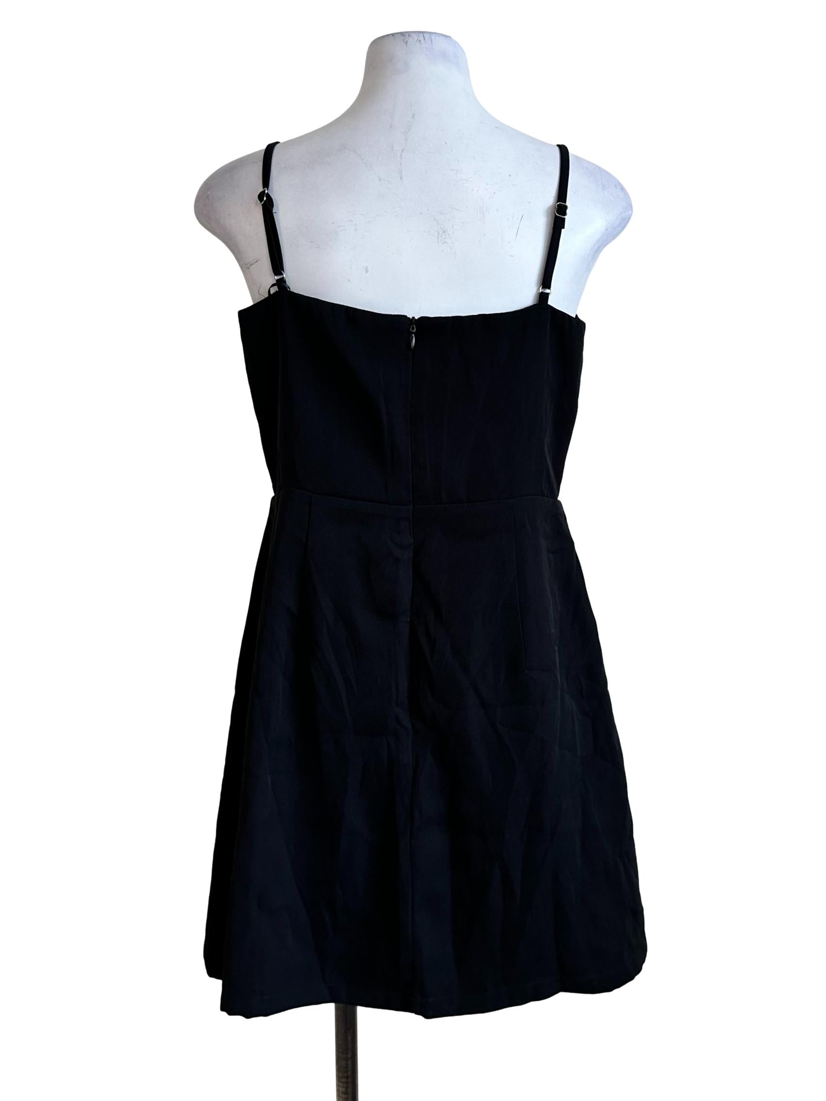 Black Sleeveless Mini Dress