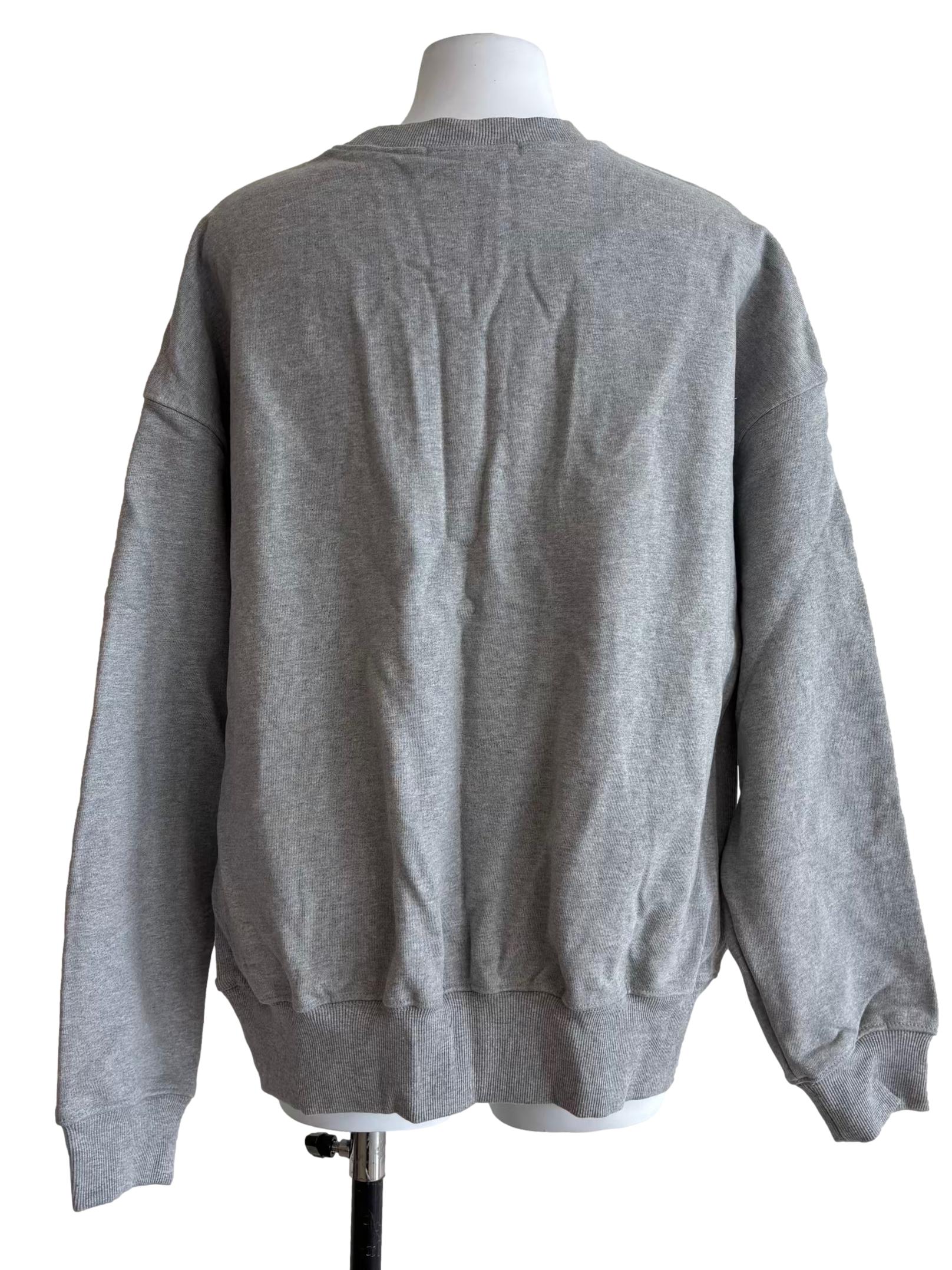 Chrome Grey Graphic Logo Sweatshirt