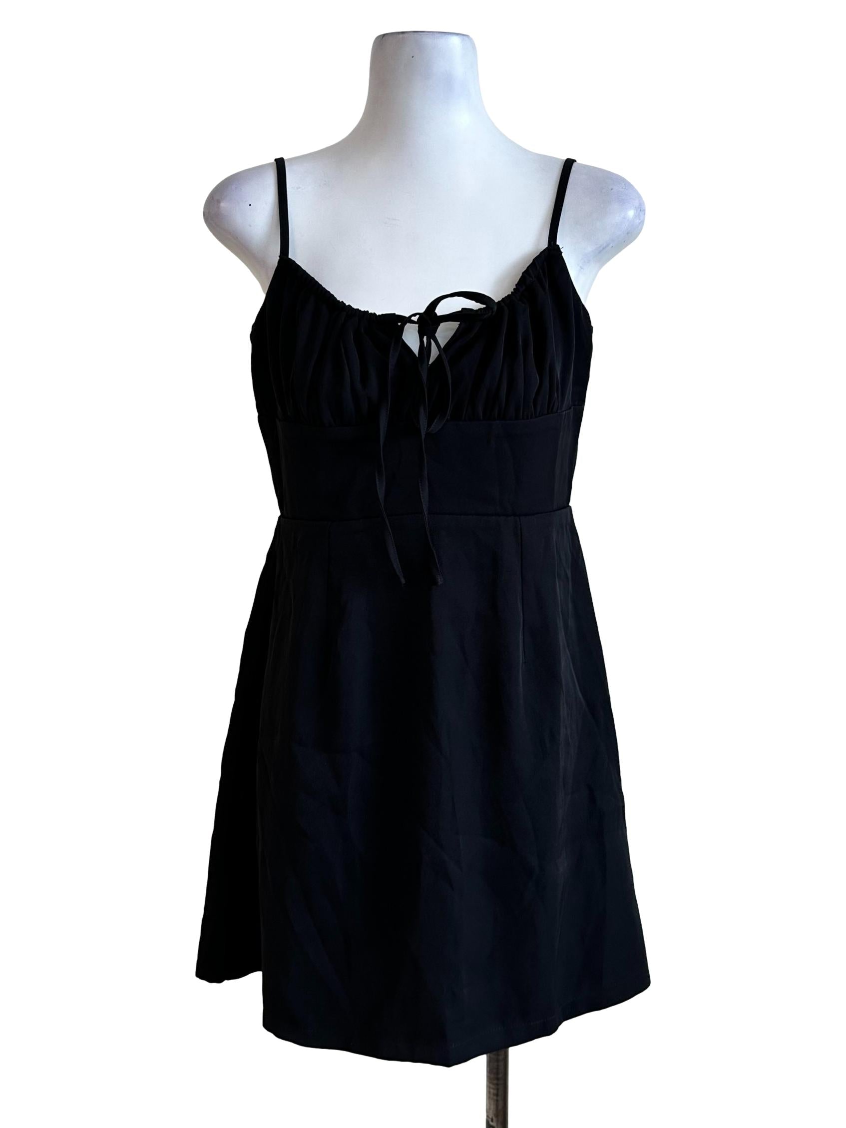 Black Sleeveless Mini Dress