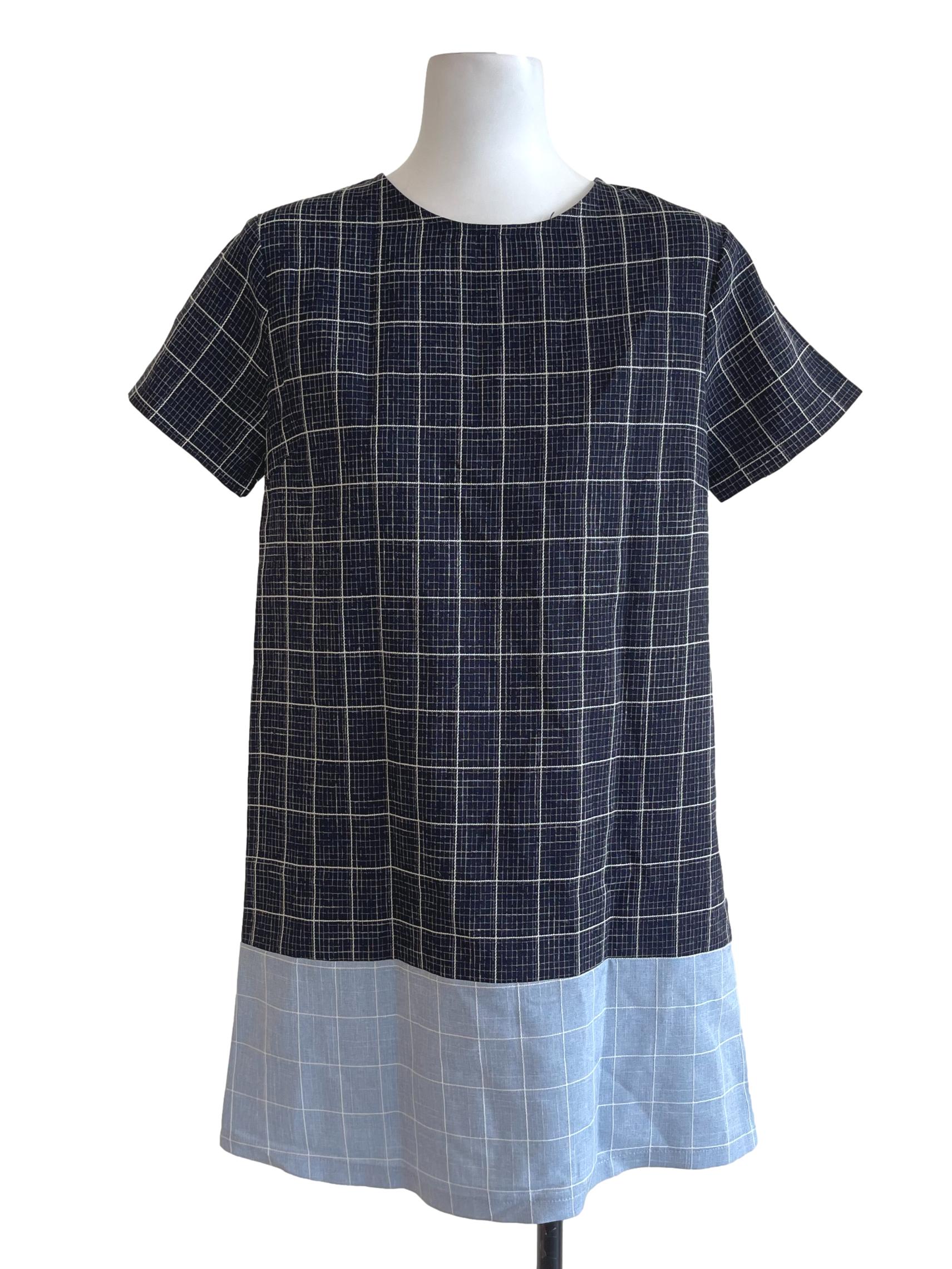 Blue Checkered Dress