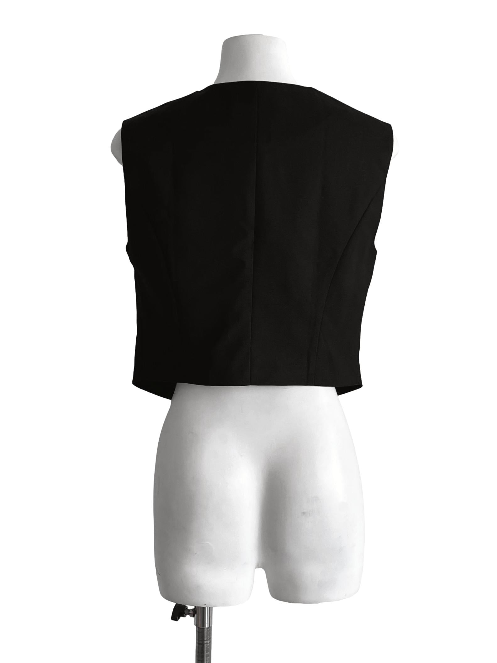 Carbon Black Vest Femme