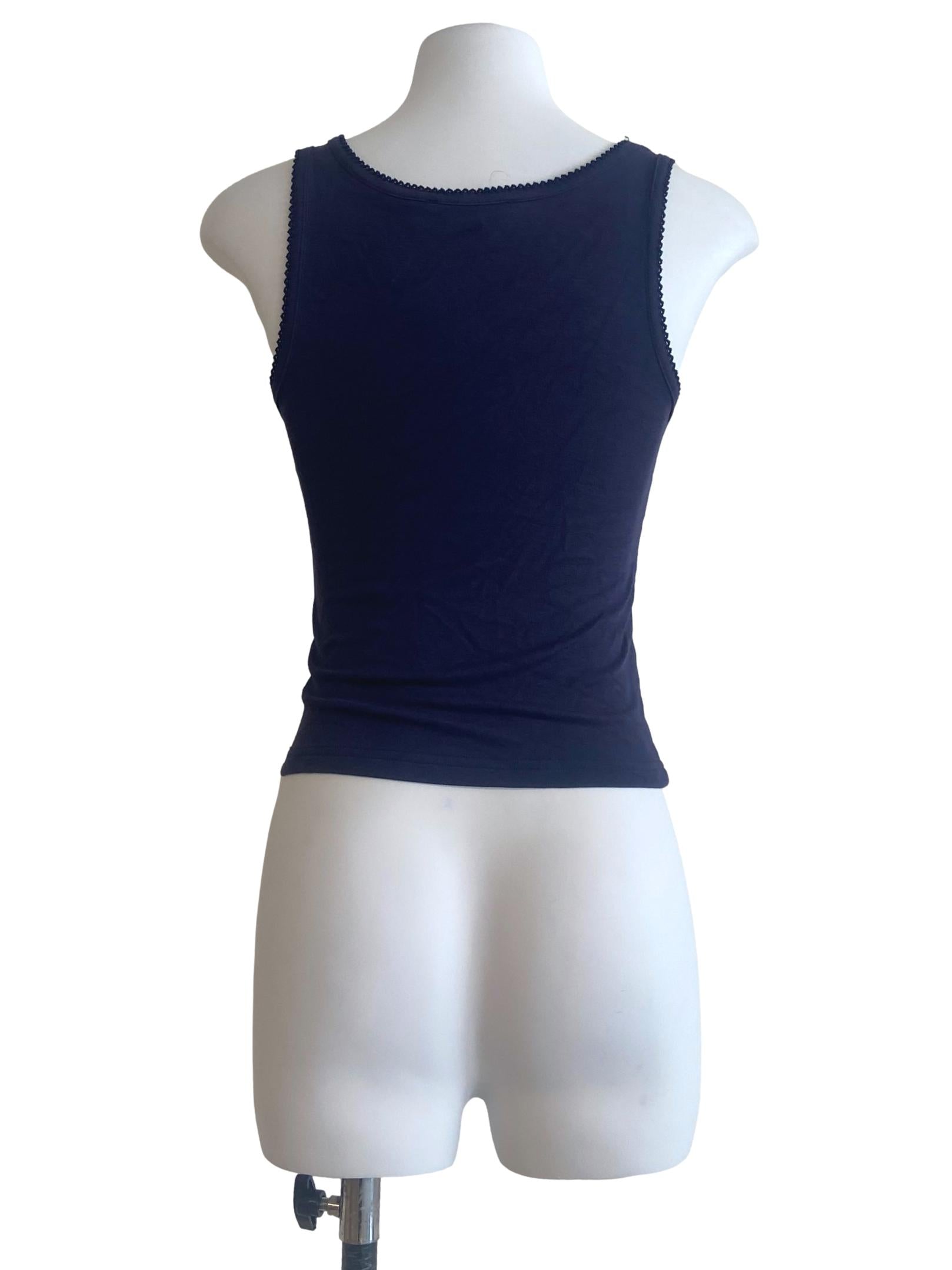 Navy Blue Tank Top