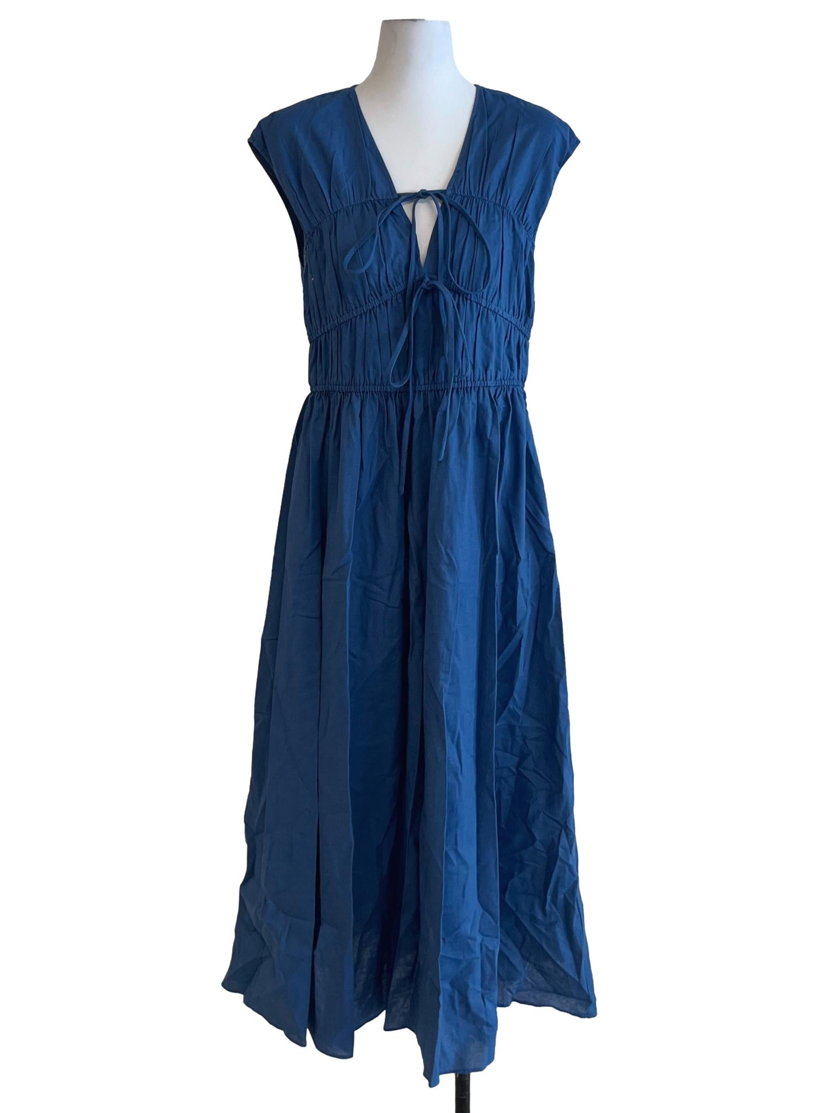 Aegean Linen Empire Dress