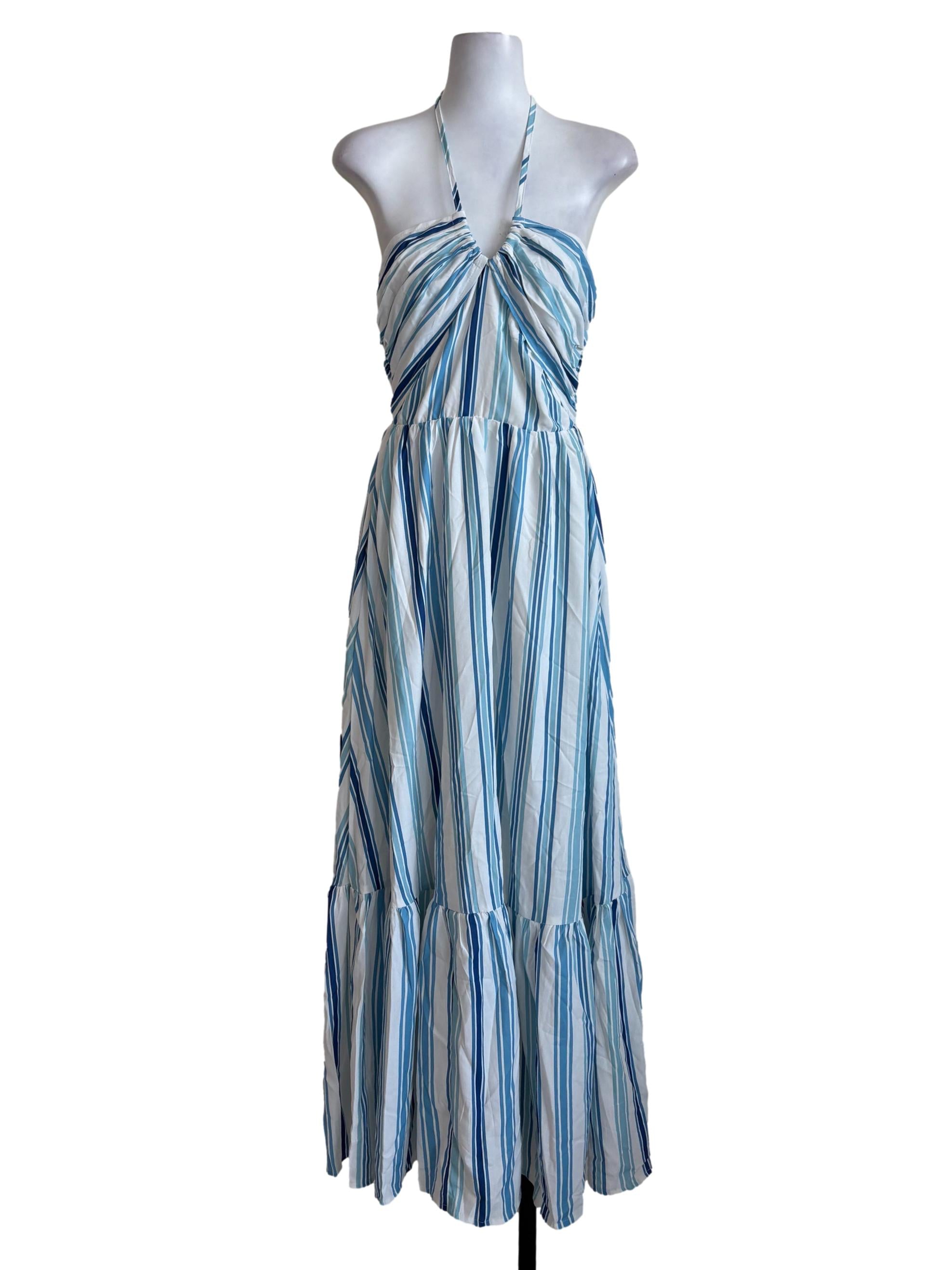 Blair White Single Strap Plain Dress | REFASH