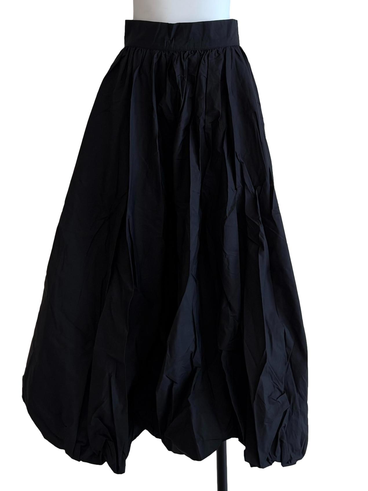 Jet Black Balloon Skirt