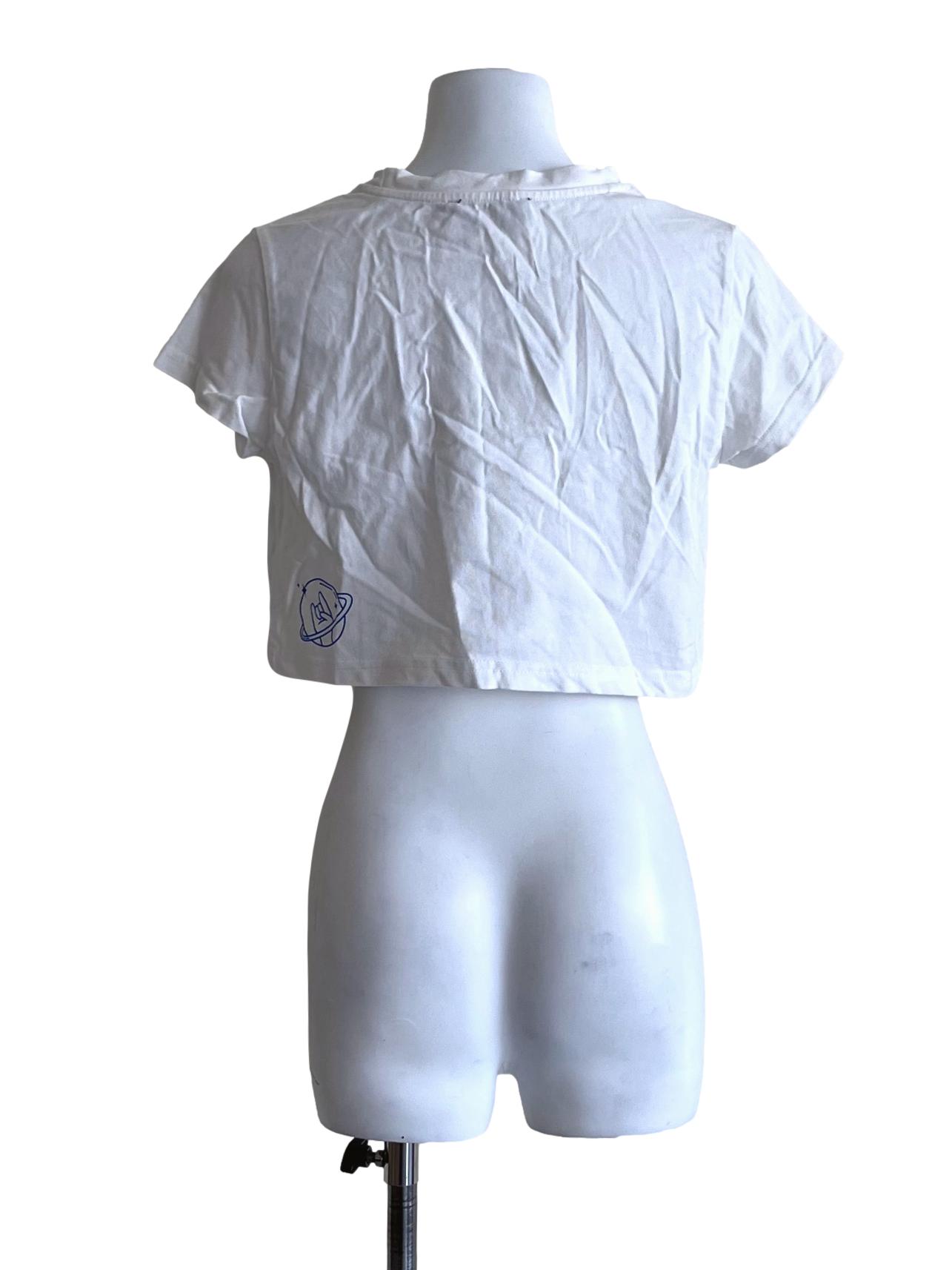 Cotton White Crop Top YHF