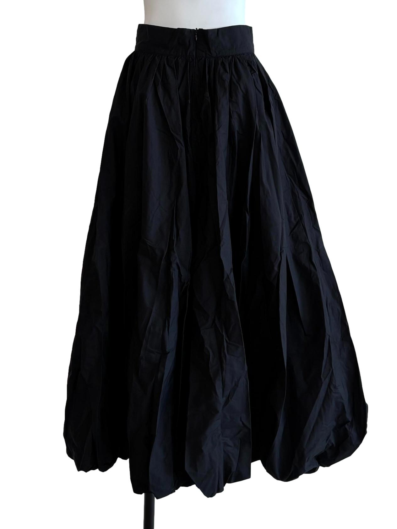 Jet Black Balloon Skirt