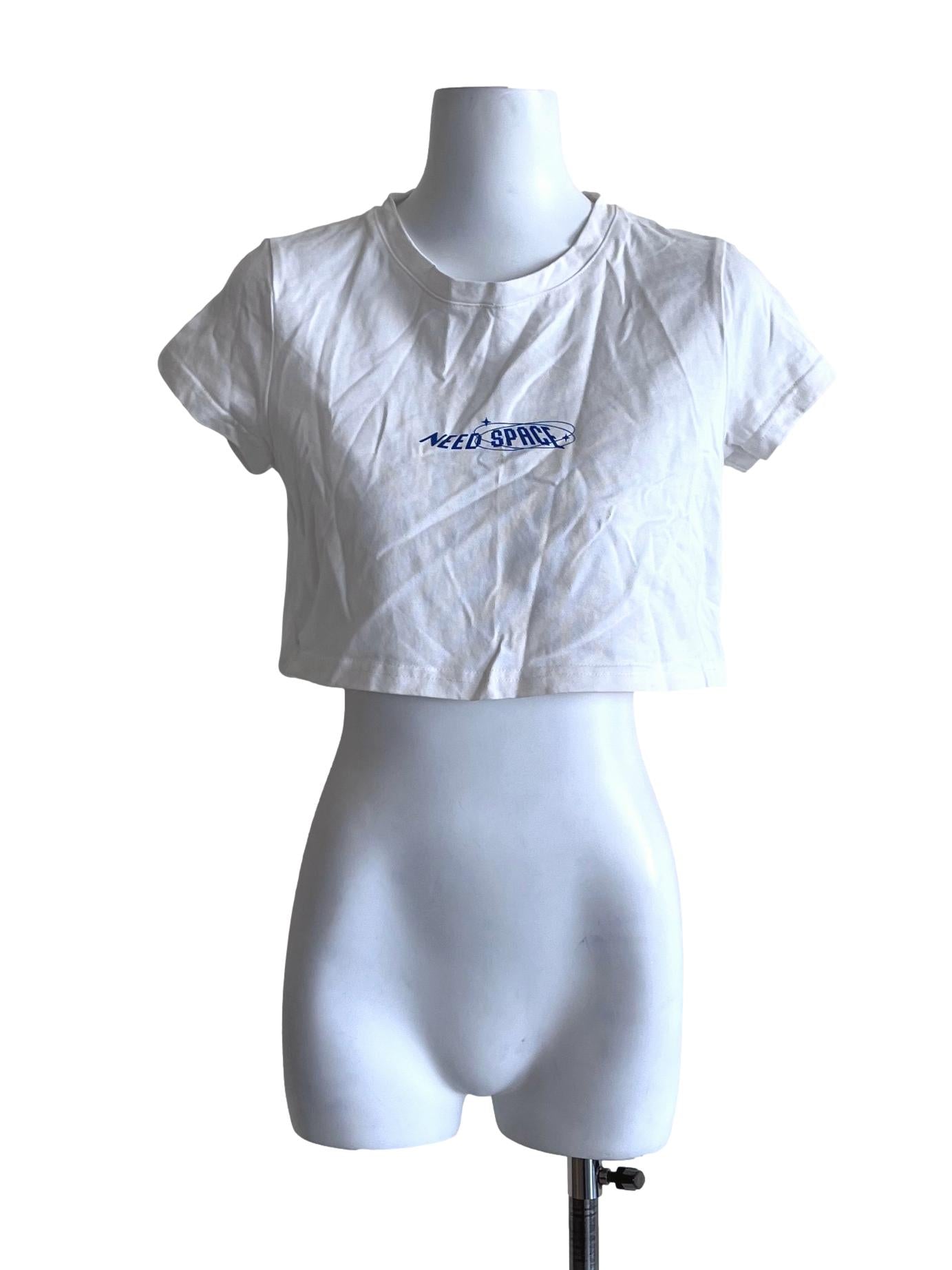 Cotton White Crop Top YHF