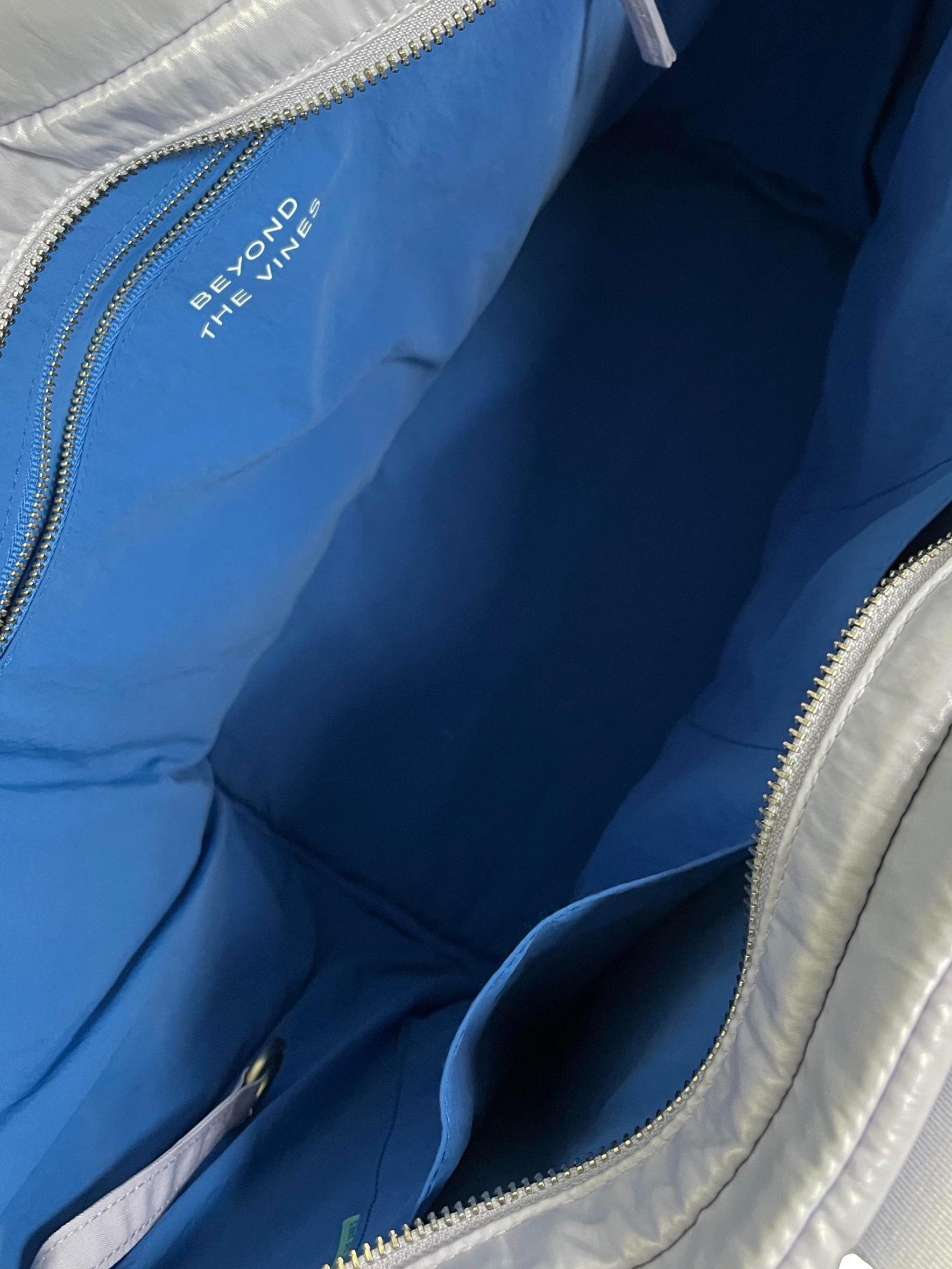 Purple Nylon Glazed Poofy Trapeze Bag CSN