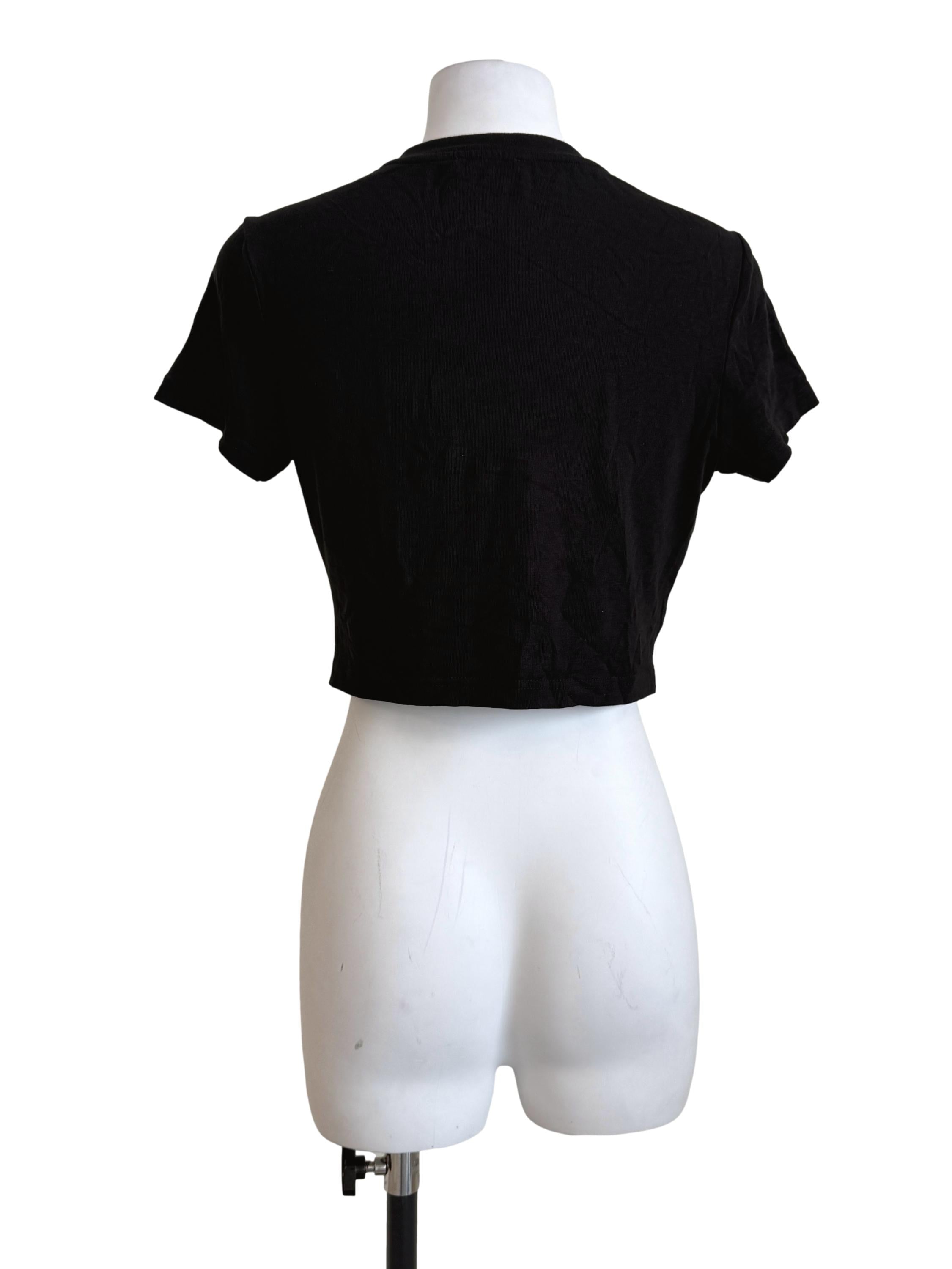 Black Short Sleeves Top
