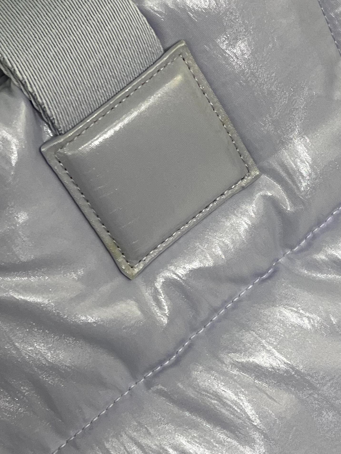 Purple Nylon Glazed Poofy Trapeze Bag CSN