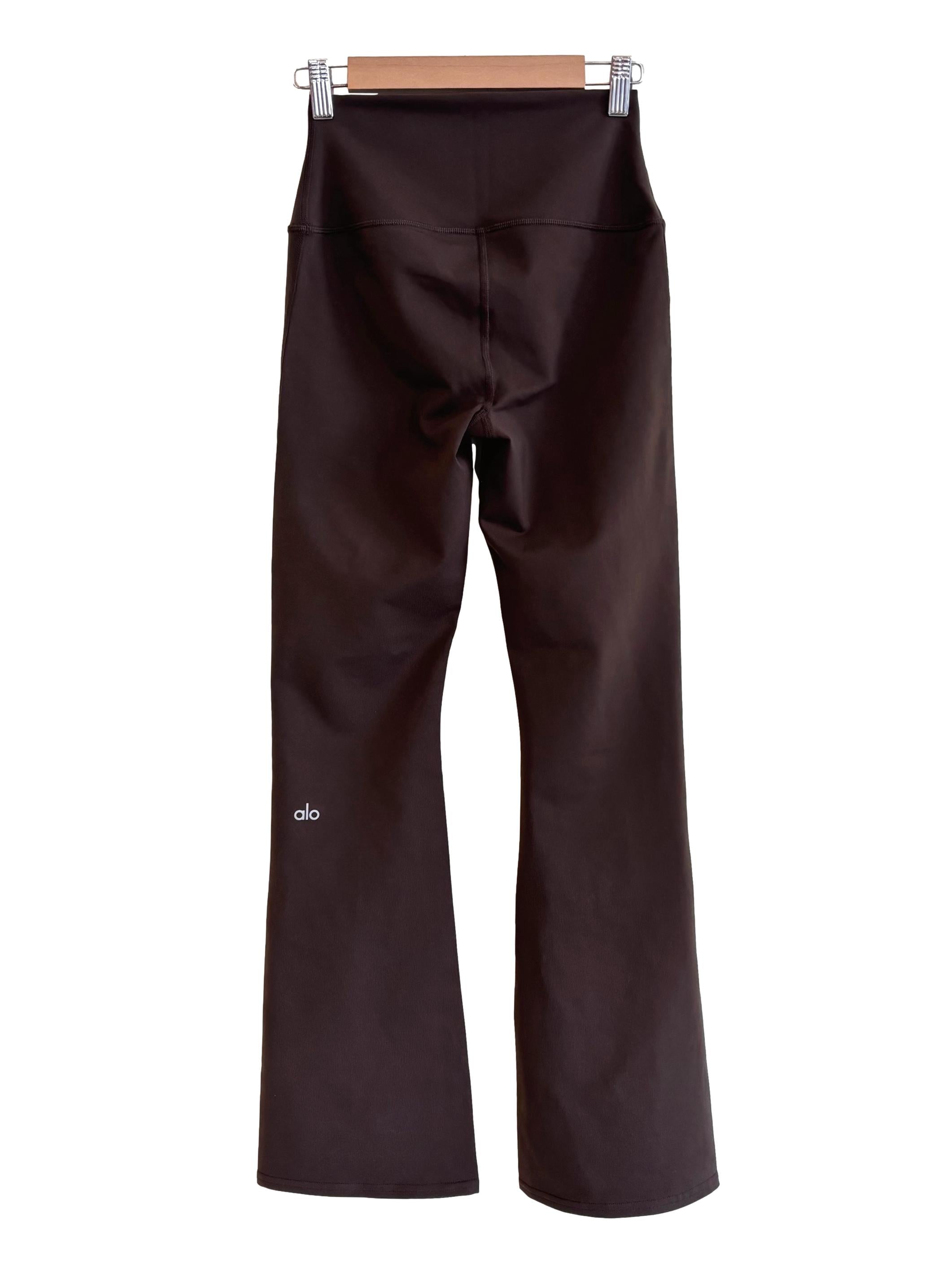 Coffee Brown High Rise Flare Tight