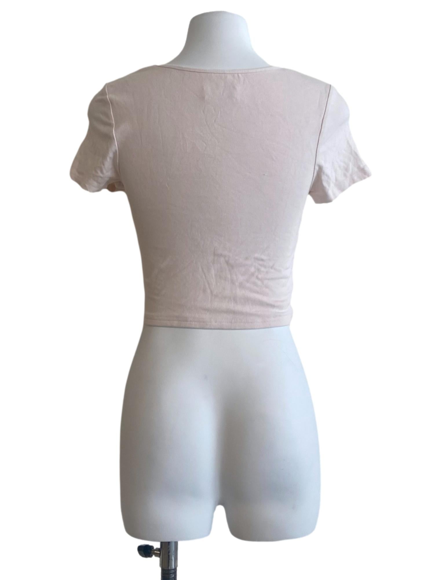 Ivory White Square Neck Panelled Crop Top