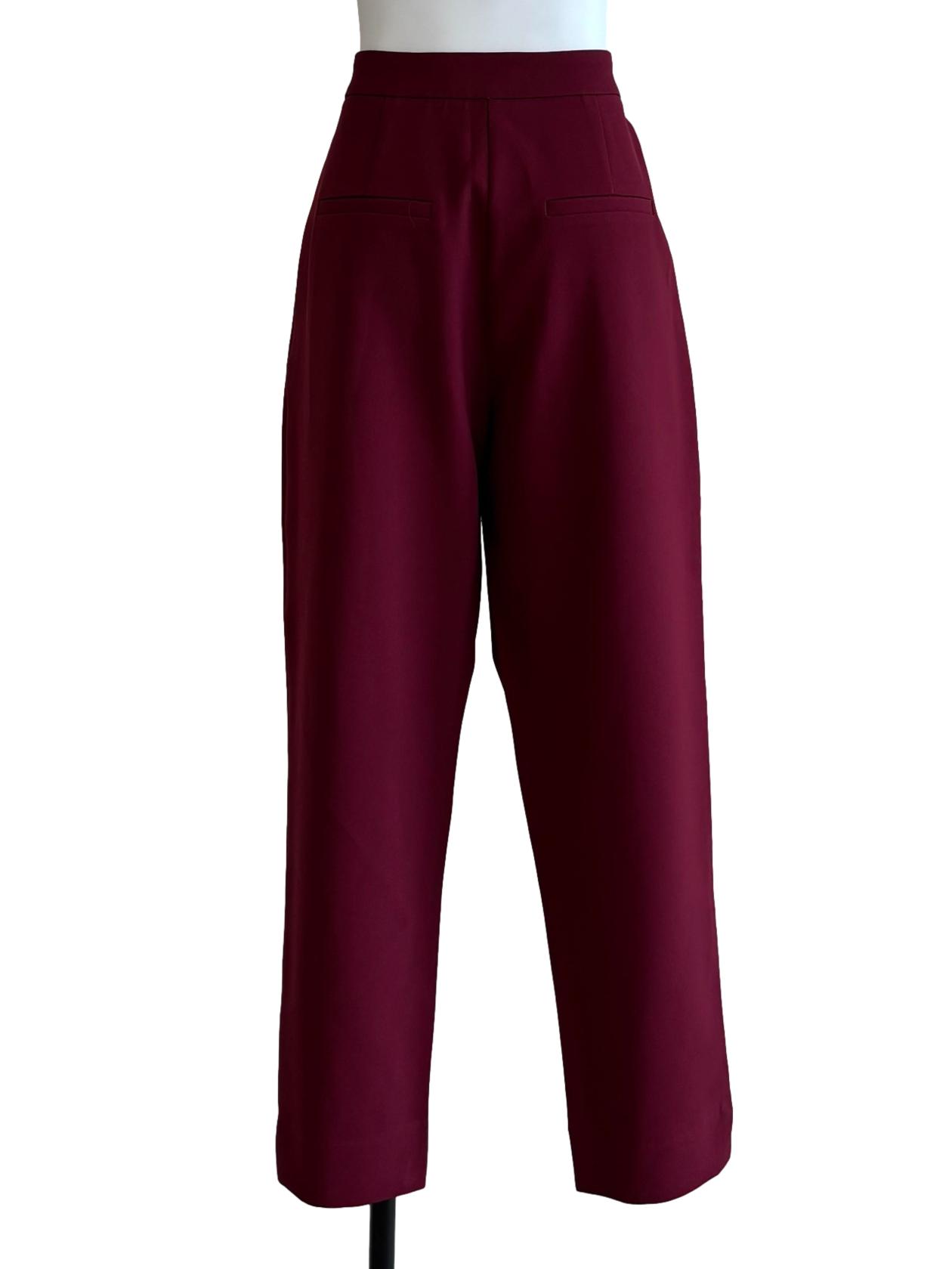 Maroon Slim Fit Pants