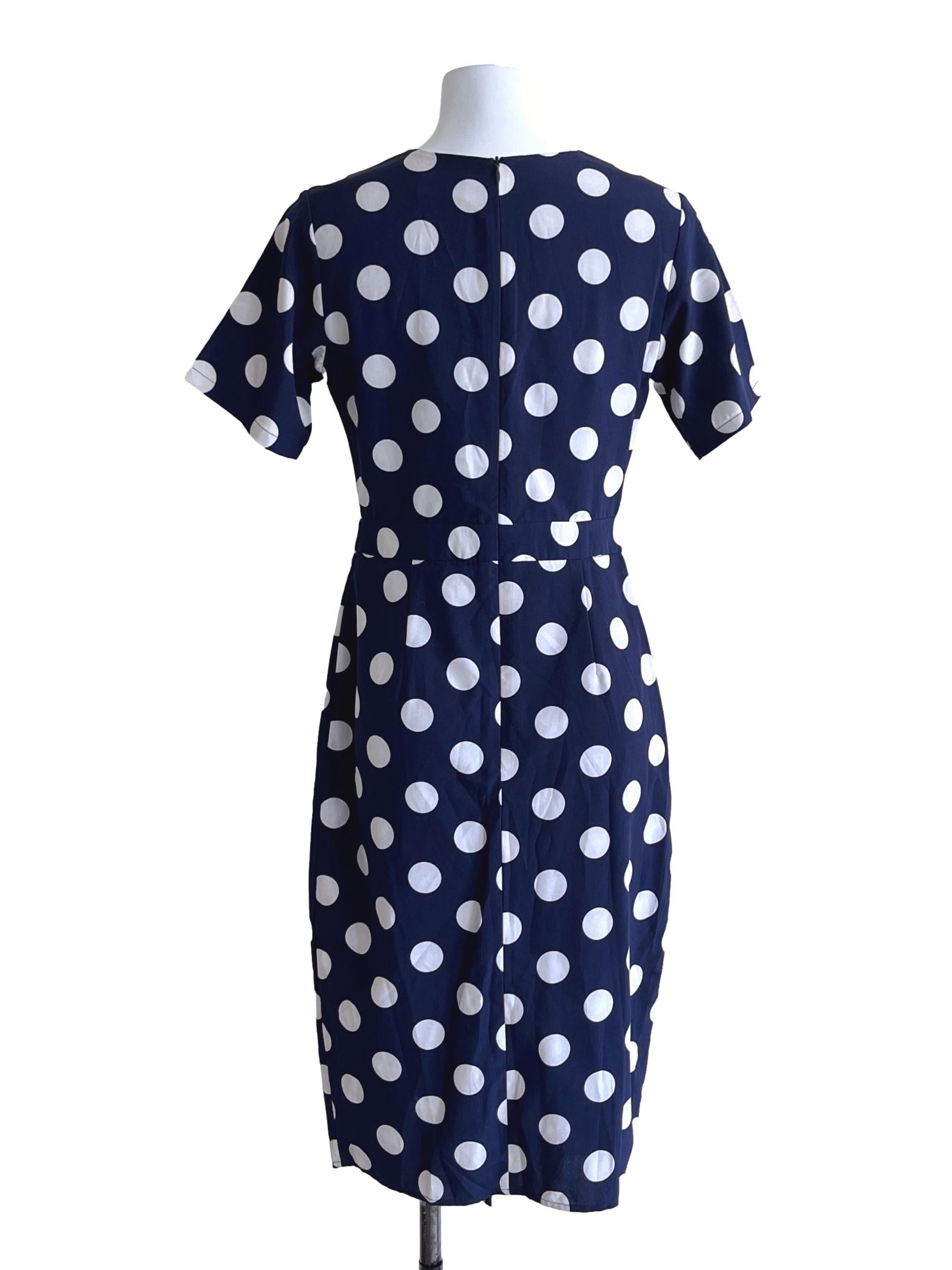 Berry Blue Polkadot Dresses TCL