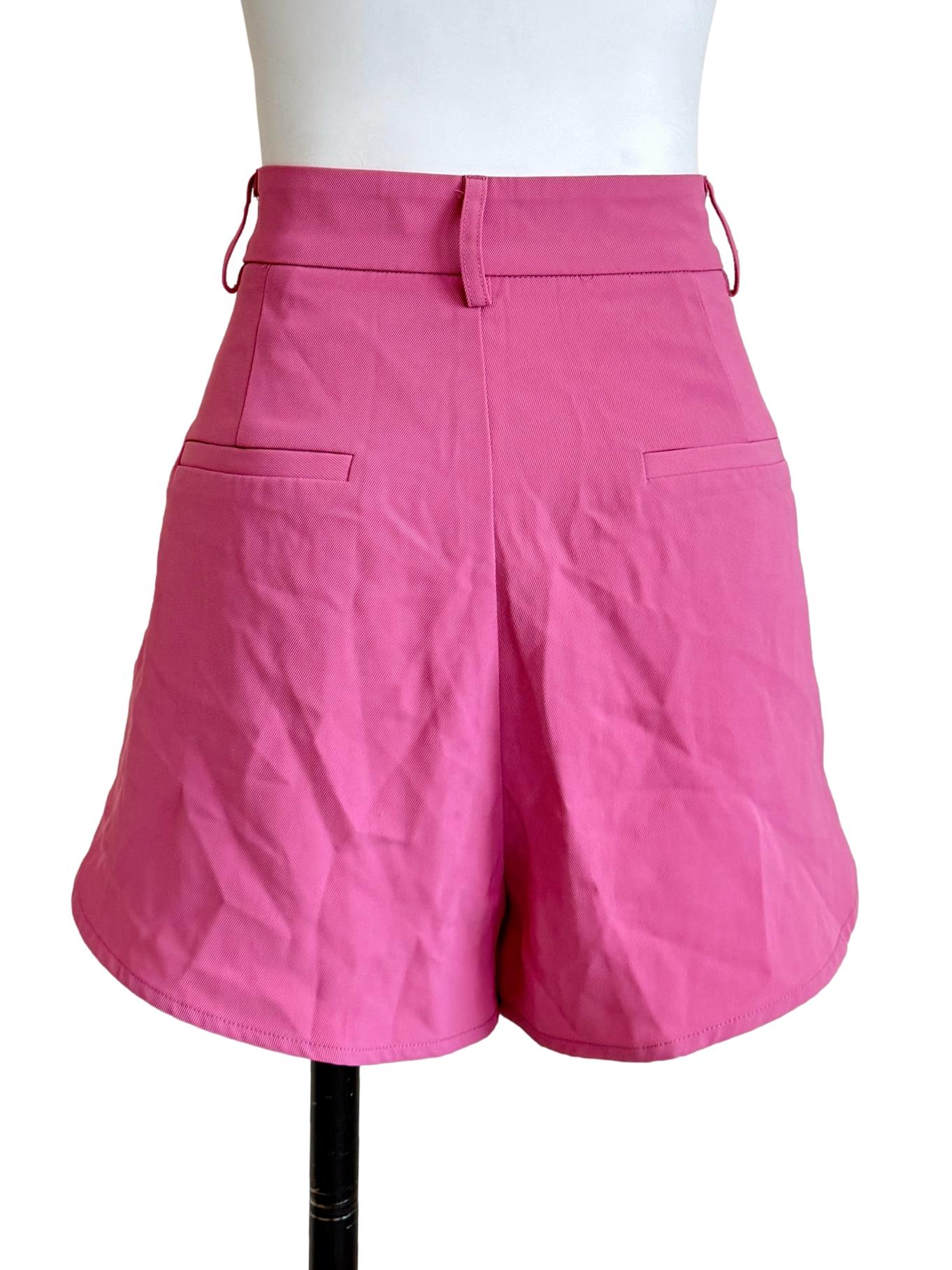 Fuschia Pink A-Line Shorts