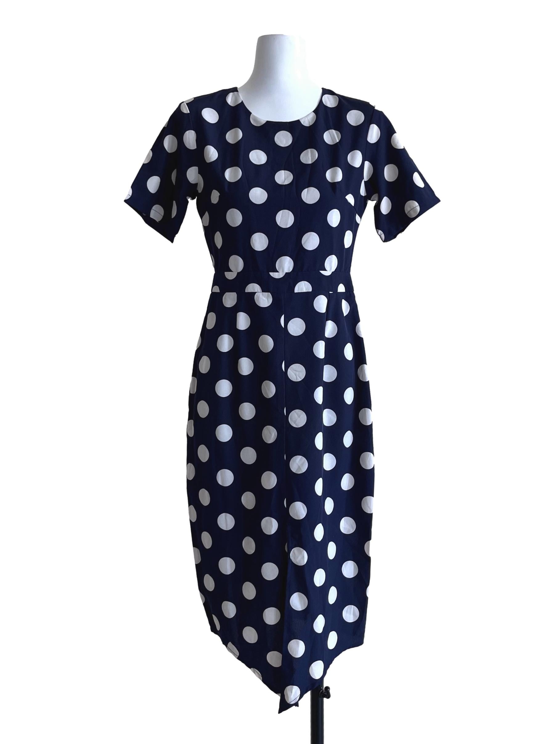 Berry Blue Polkadot Dresses TCL
