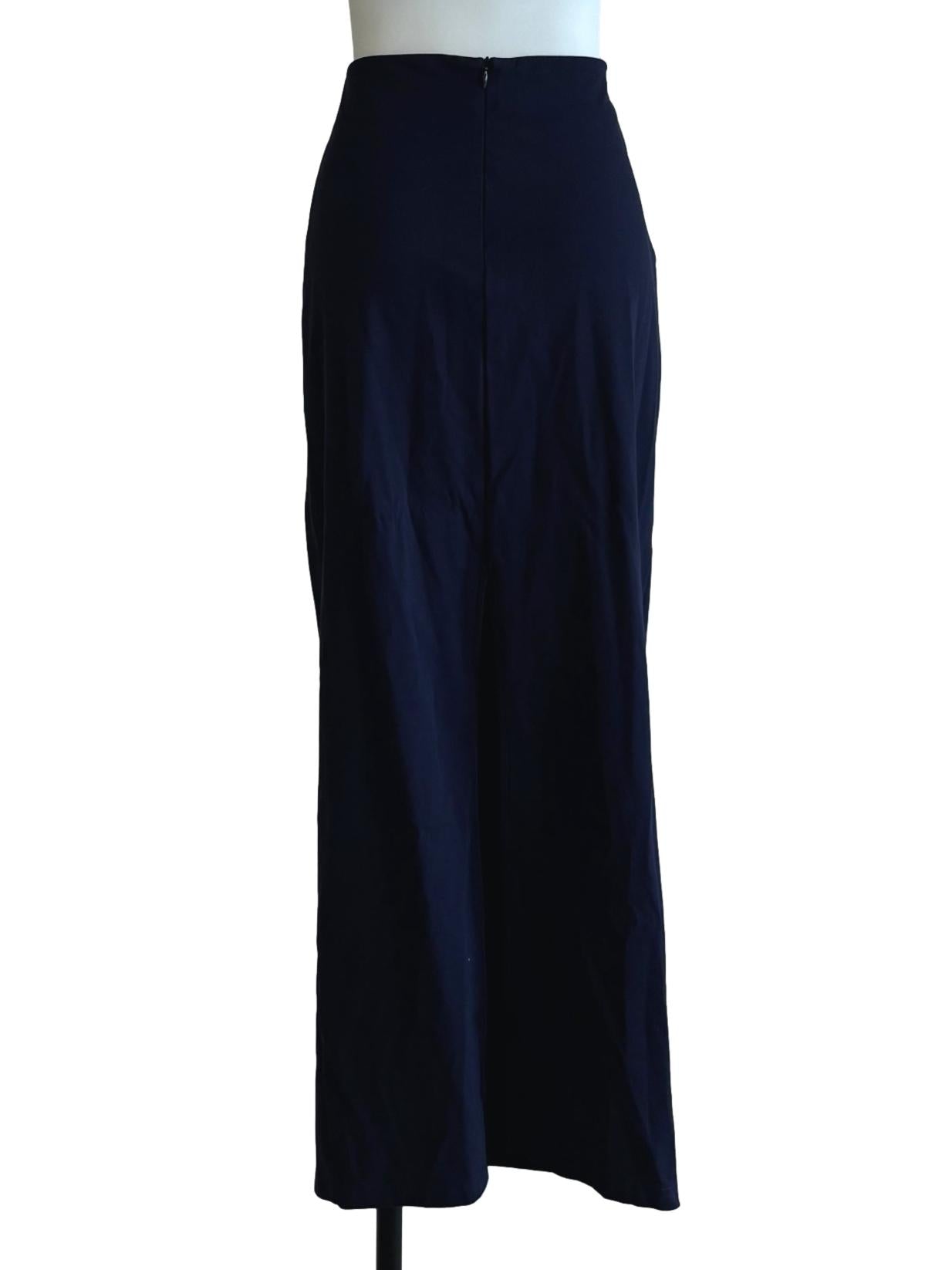 Midnight Blue Ruched Skirt