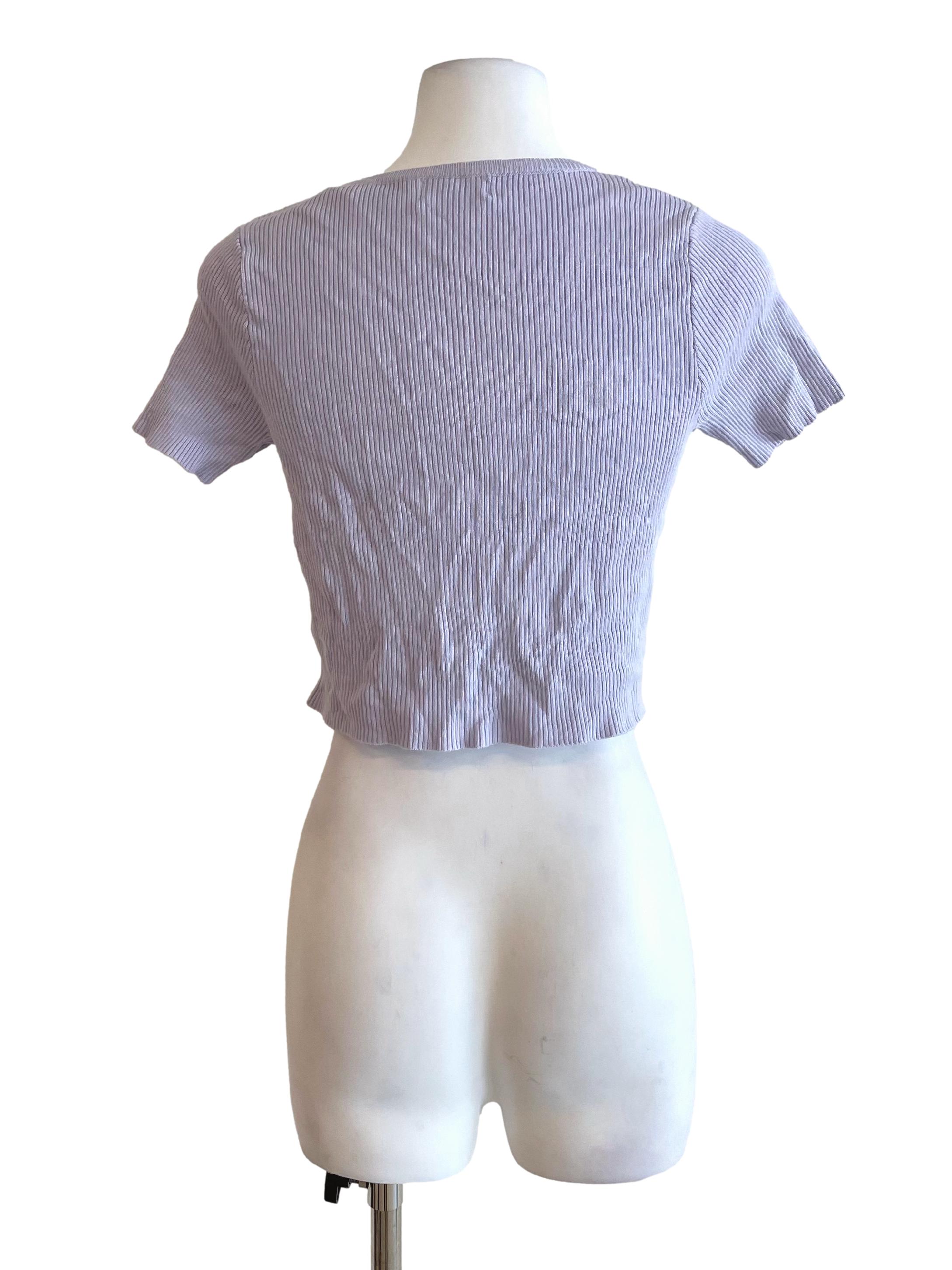 Periwinkle V Neck Knit Top