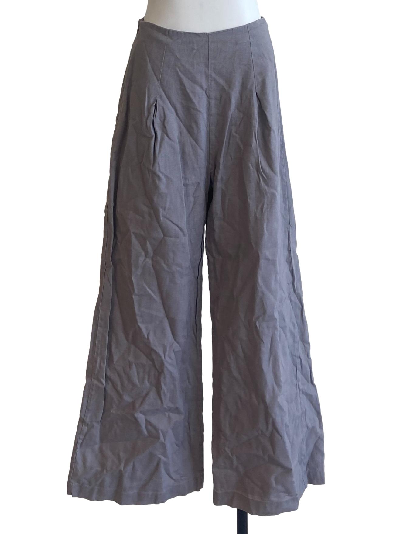 Silver Grey Highwaist Formal Pants