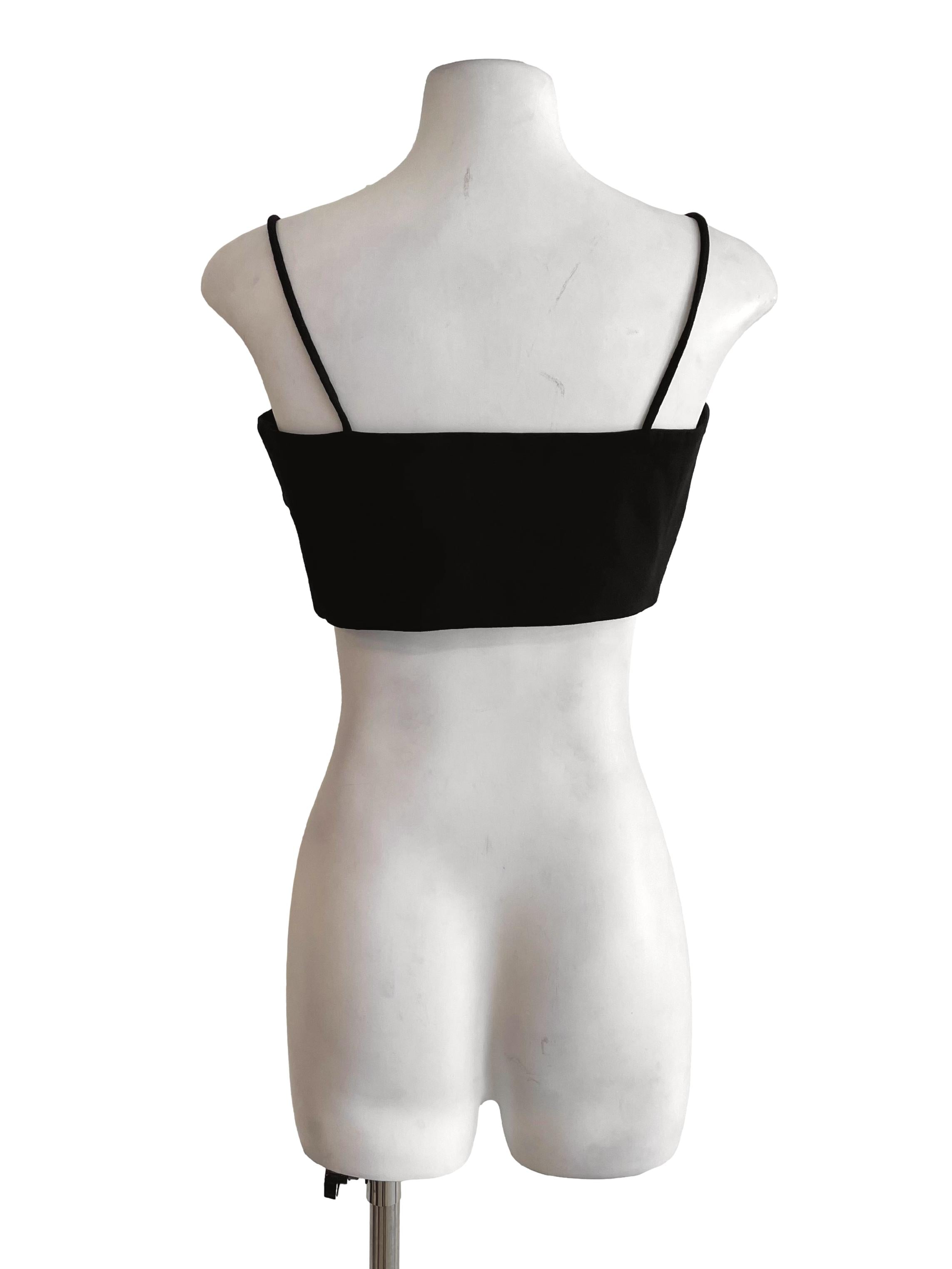 Black Spaghetti Strap Tube Top LB