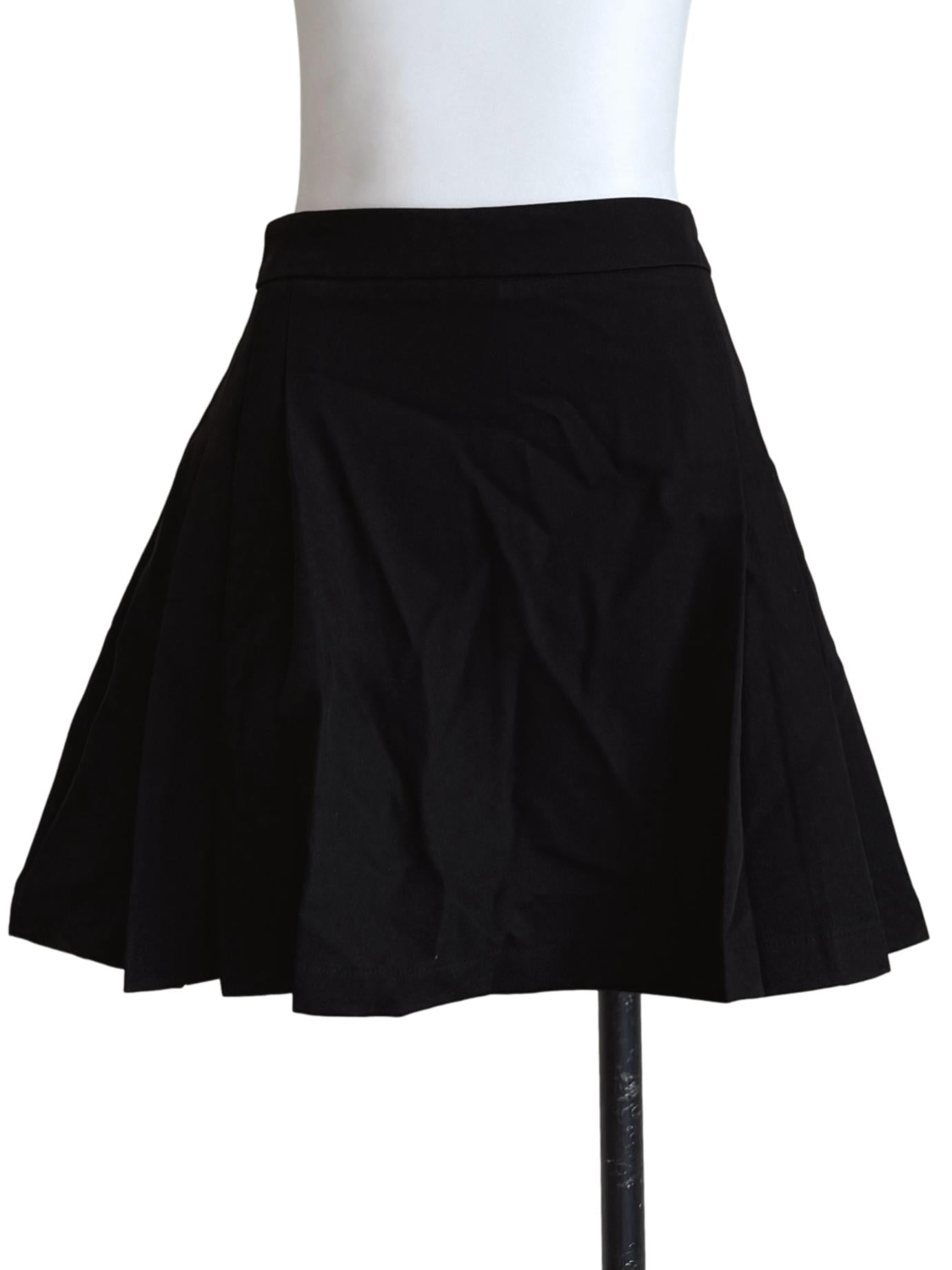 Black Pleated Skirt