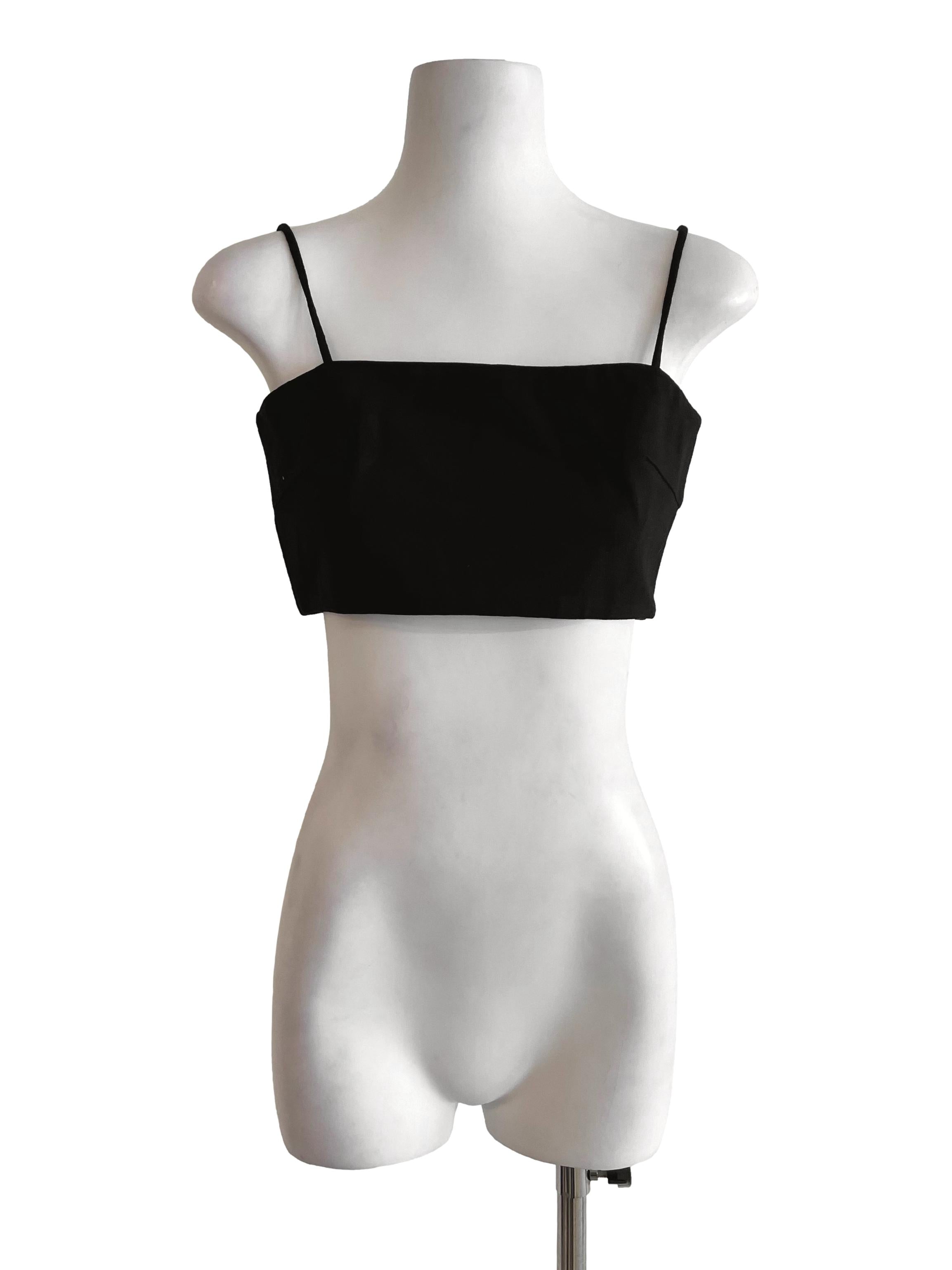 Black Spaghetti Strap Tube Top LB