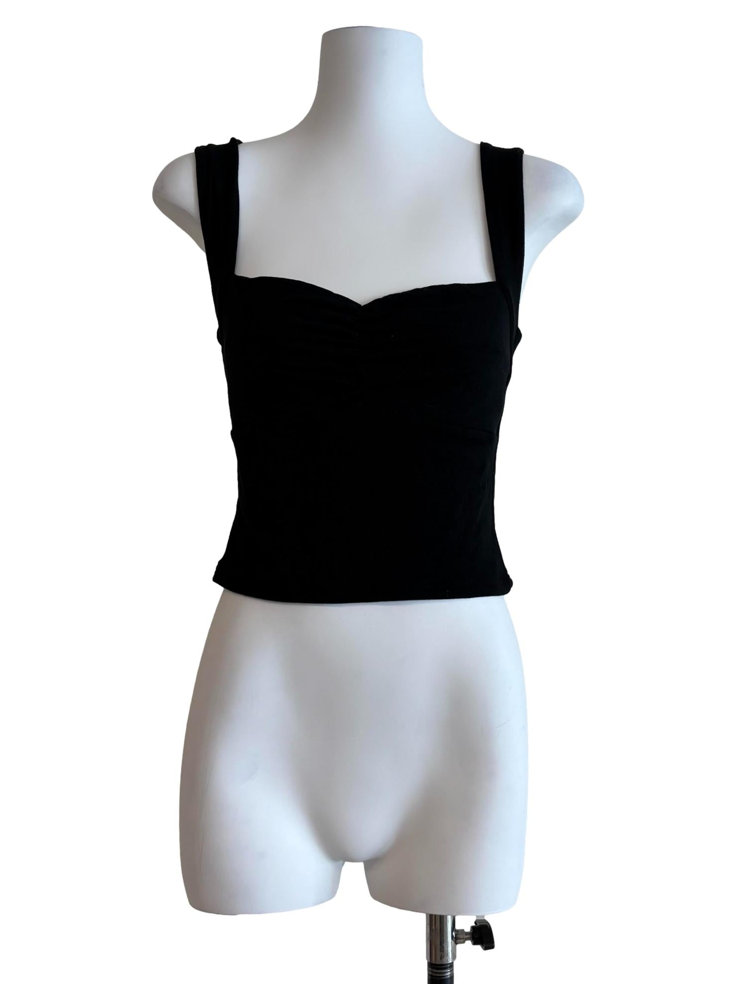 Night Black Queen Anne Top