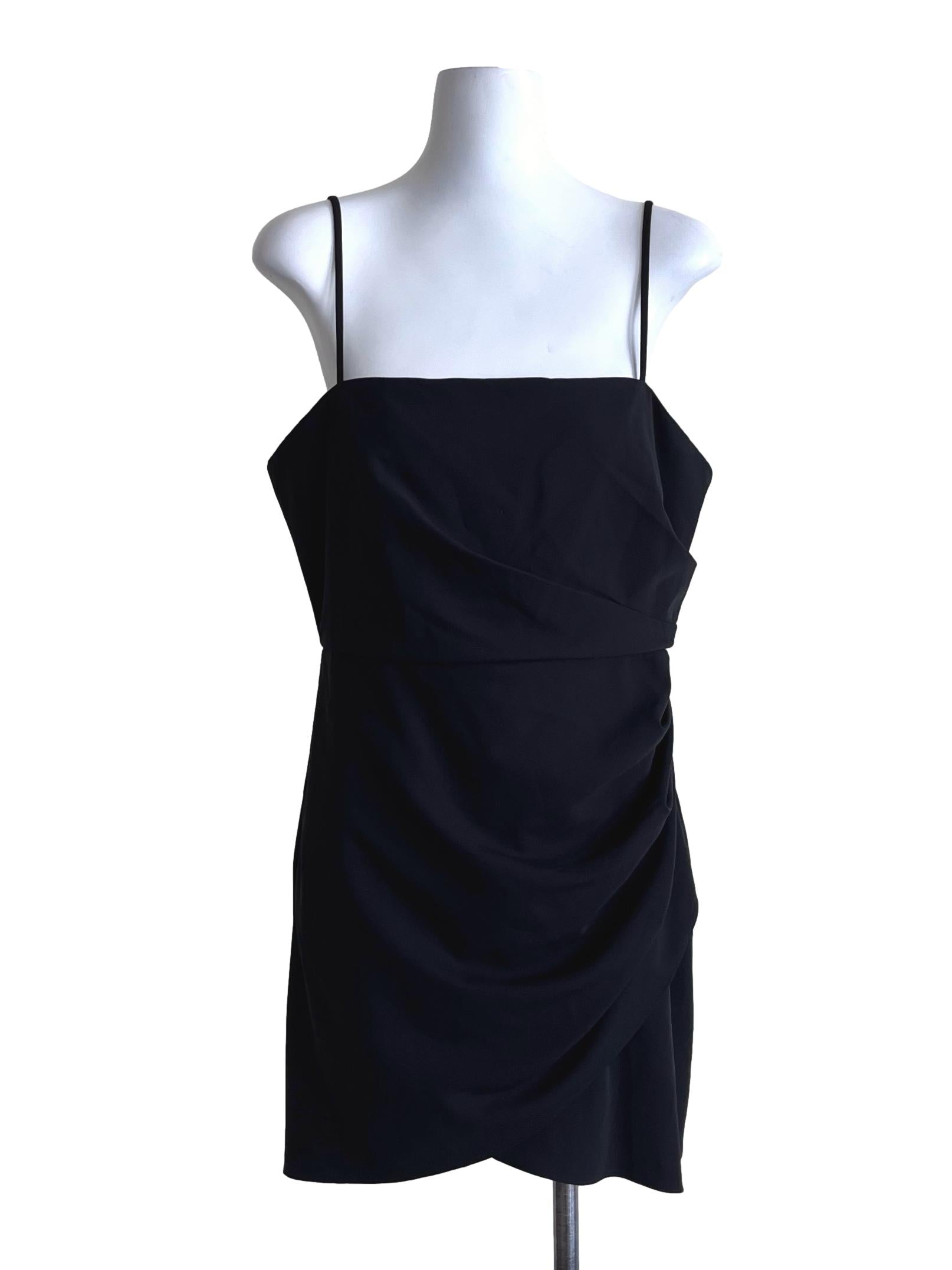 Jade Black Square Slip Dresses
