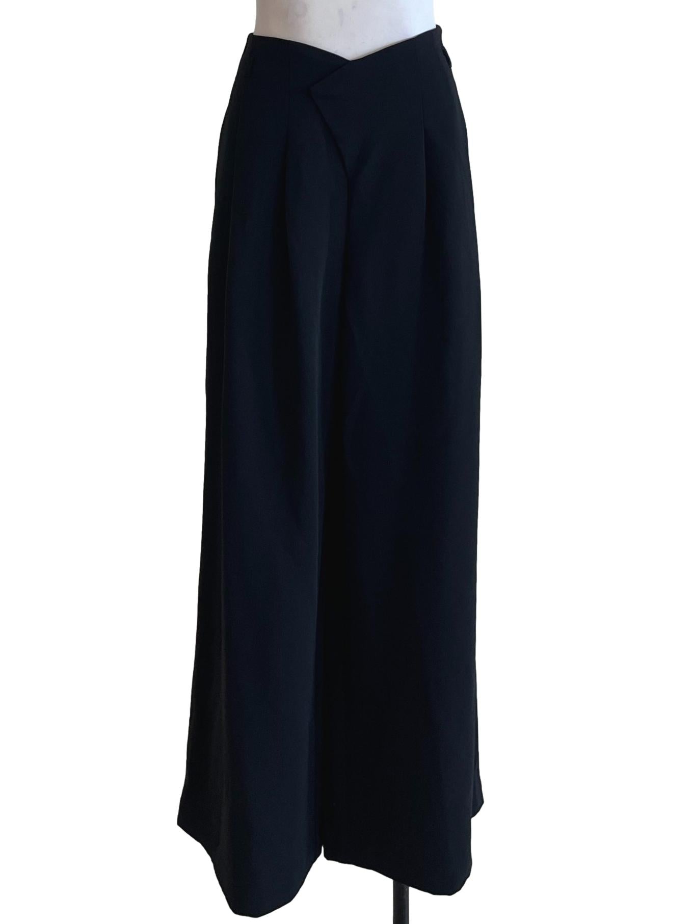 Black High-Waisted Formal Pants