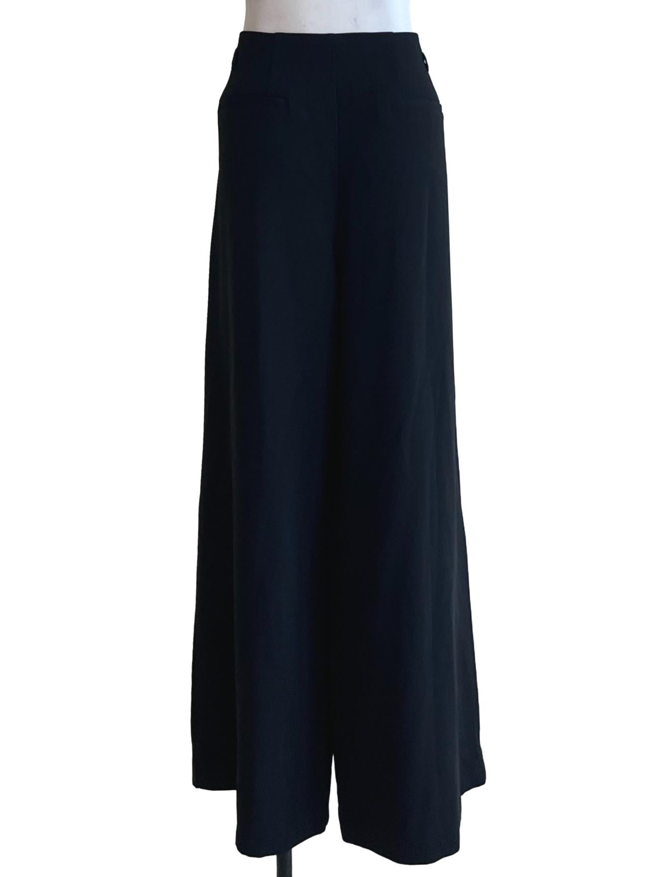 Black High-Waisted Formal Pants