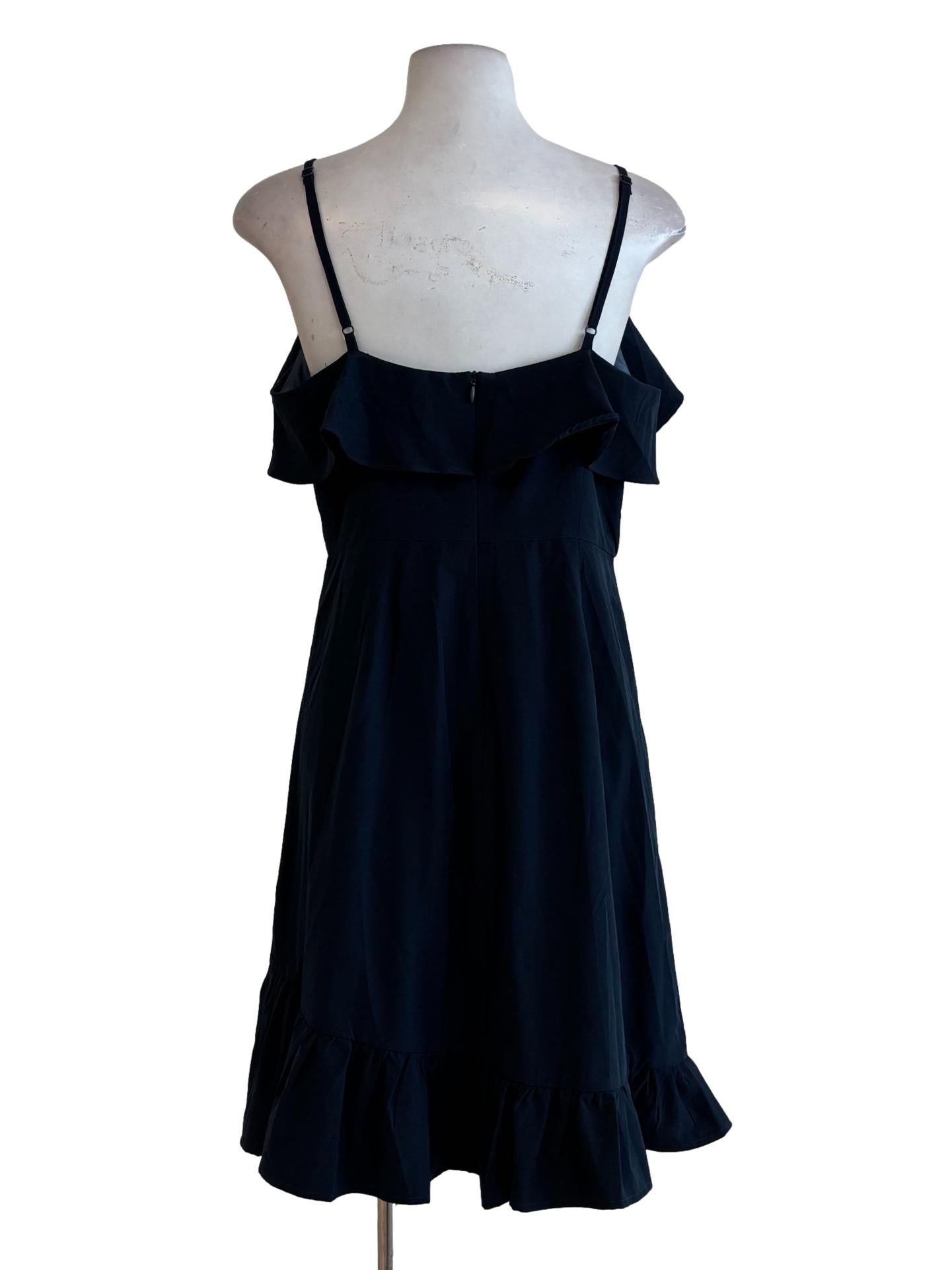 Navy Blue Spaghetti Strap Dress