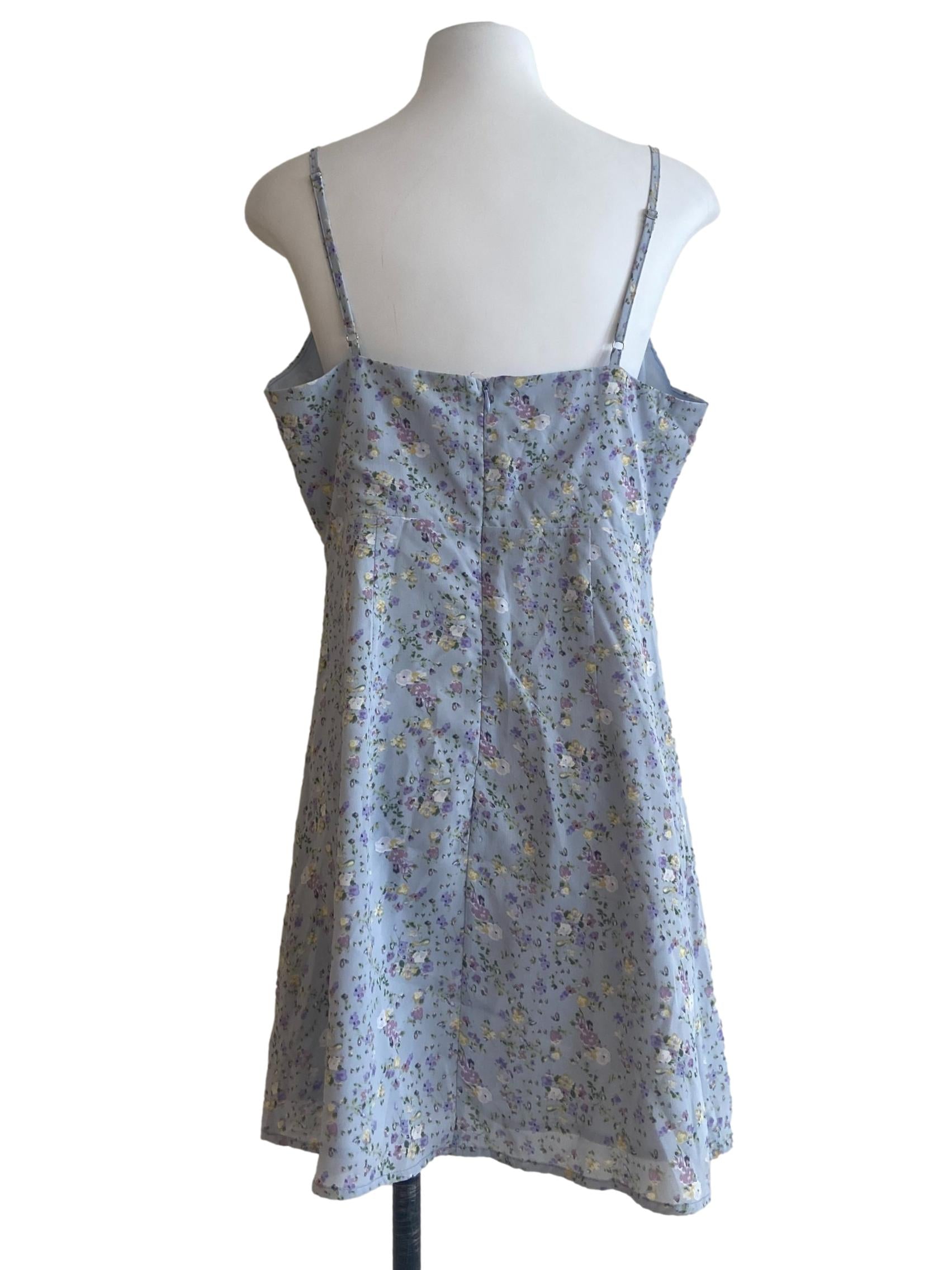 Blue Floral Sun Dress