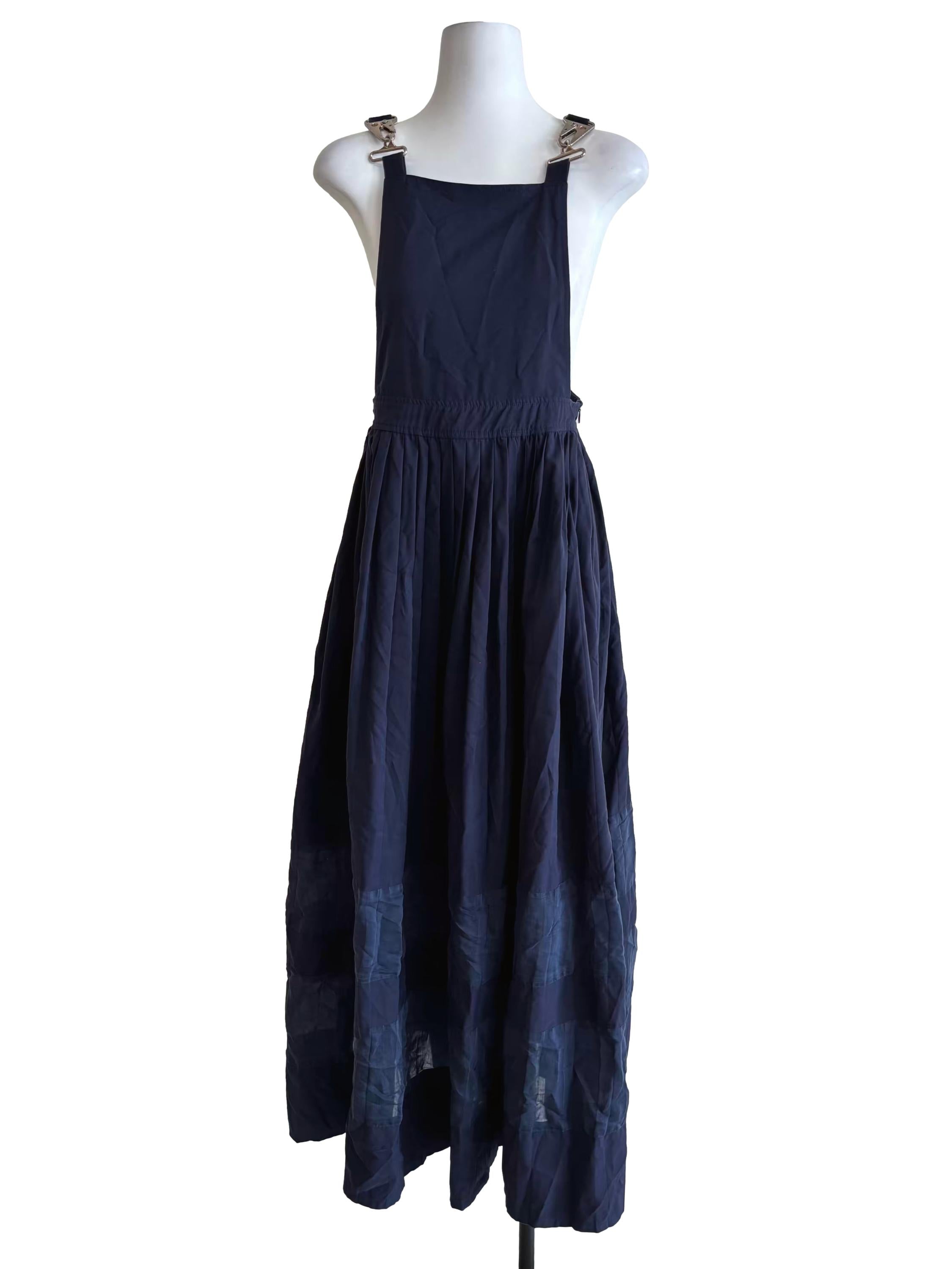 Midnight Blue Overall Dress