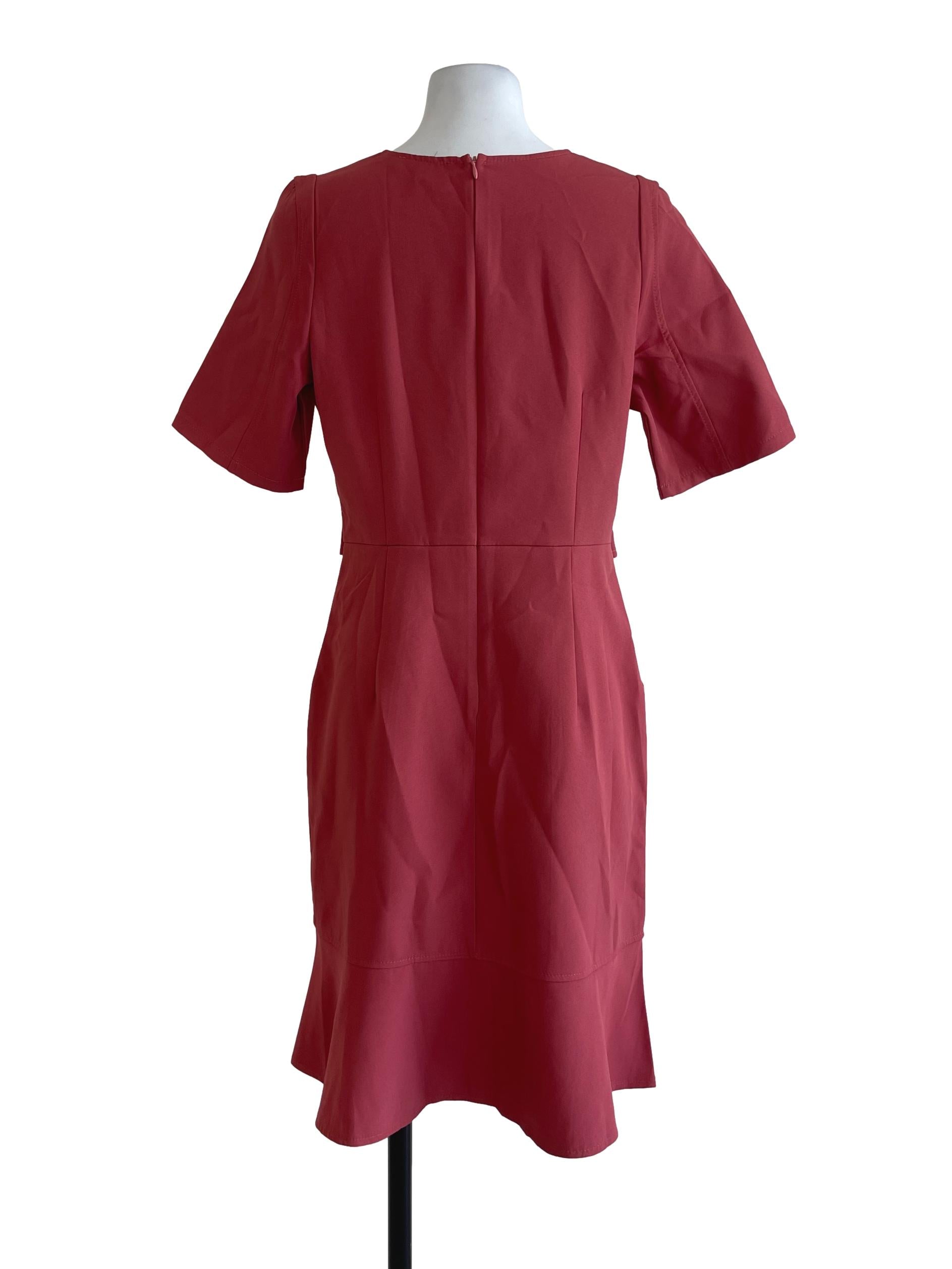 Pink Short Sleeves Dress