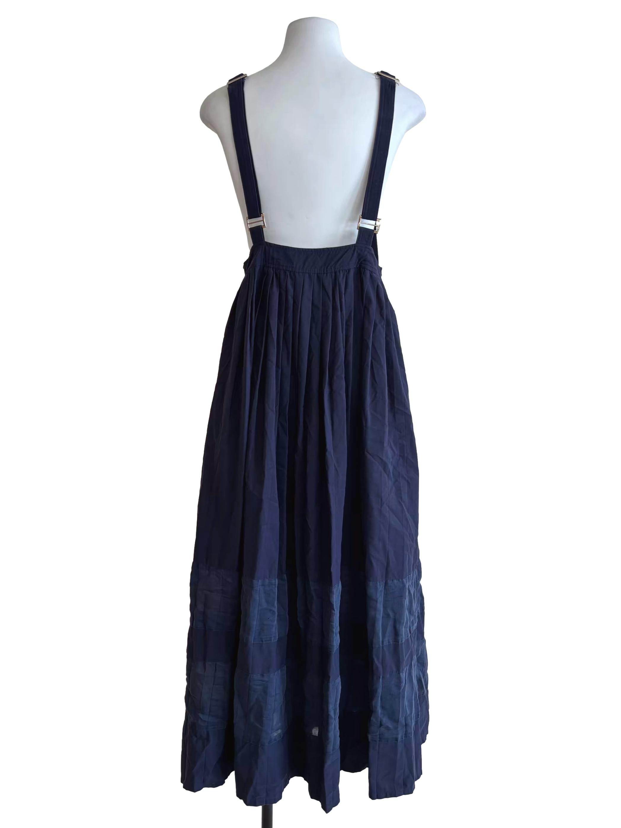Midnight Blue Overall Dress