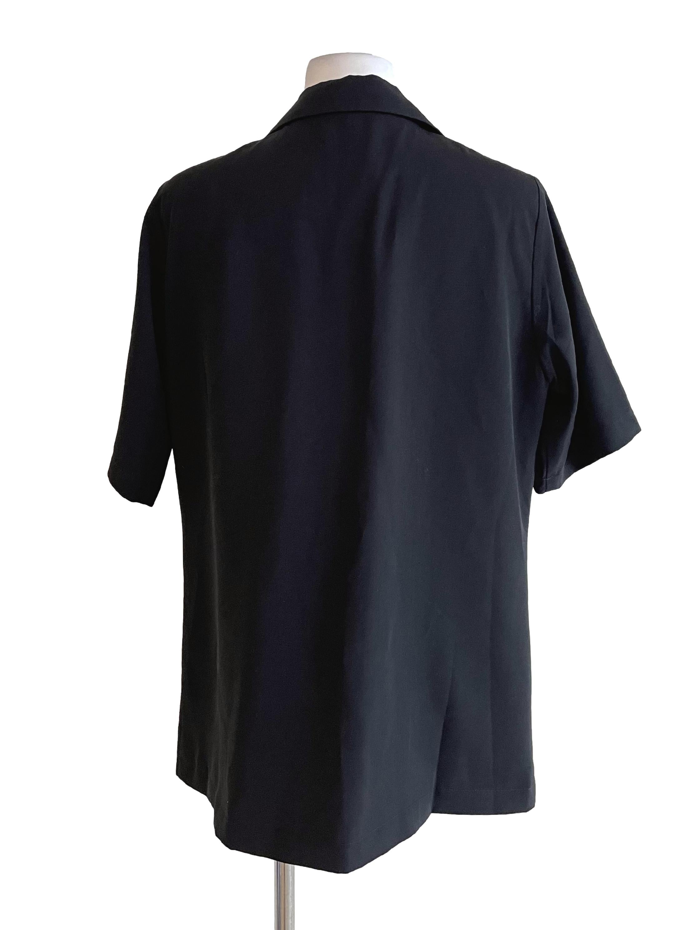Black Short Sleeves Blazer TCL