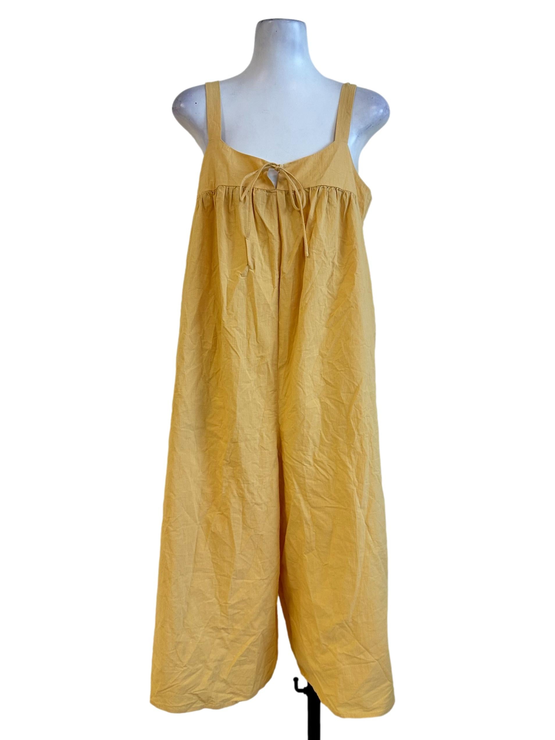 Butter Yellow Sleeeveless Jumpsuit