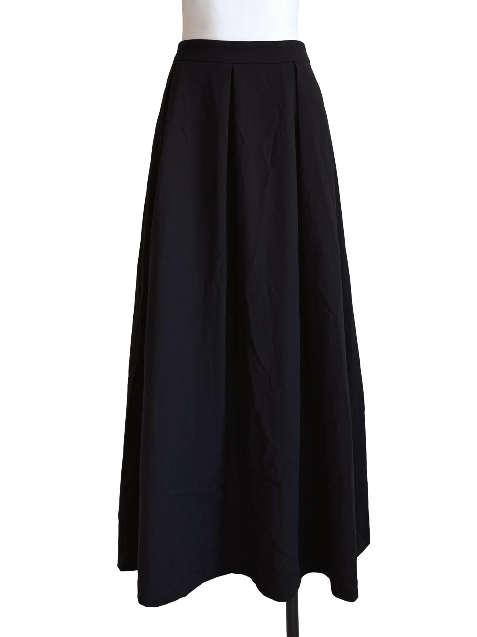 Black Pleated Skirt