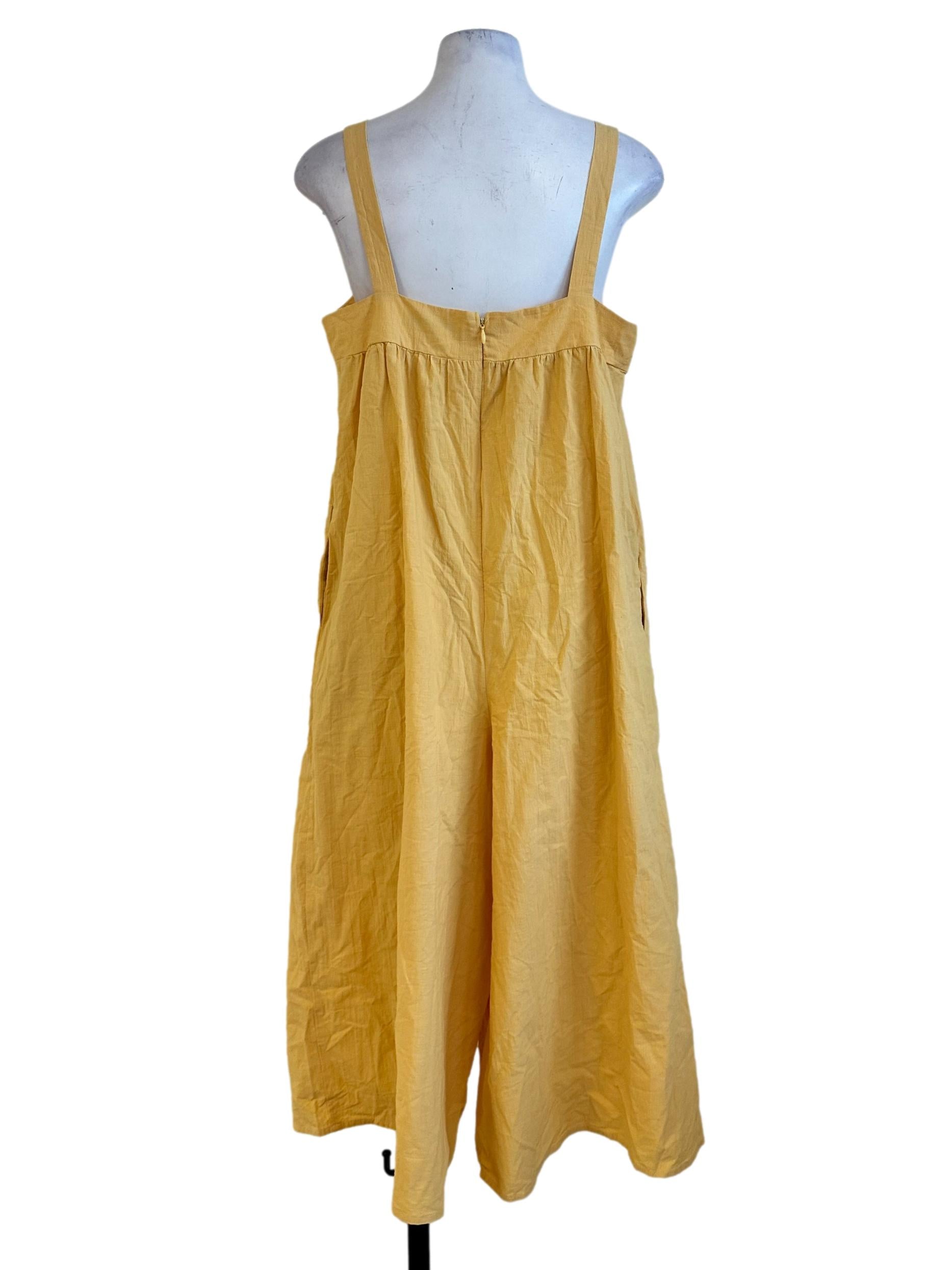 Butter Yellow Sleeeveless Jumpsuit