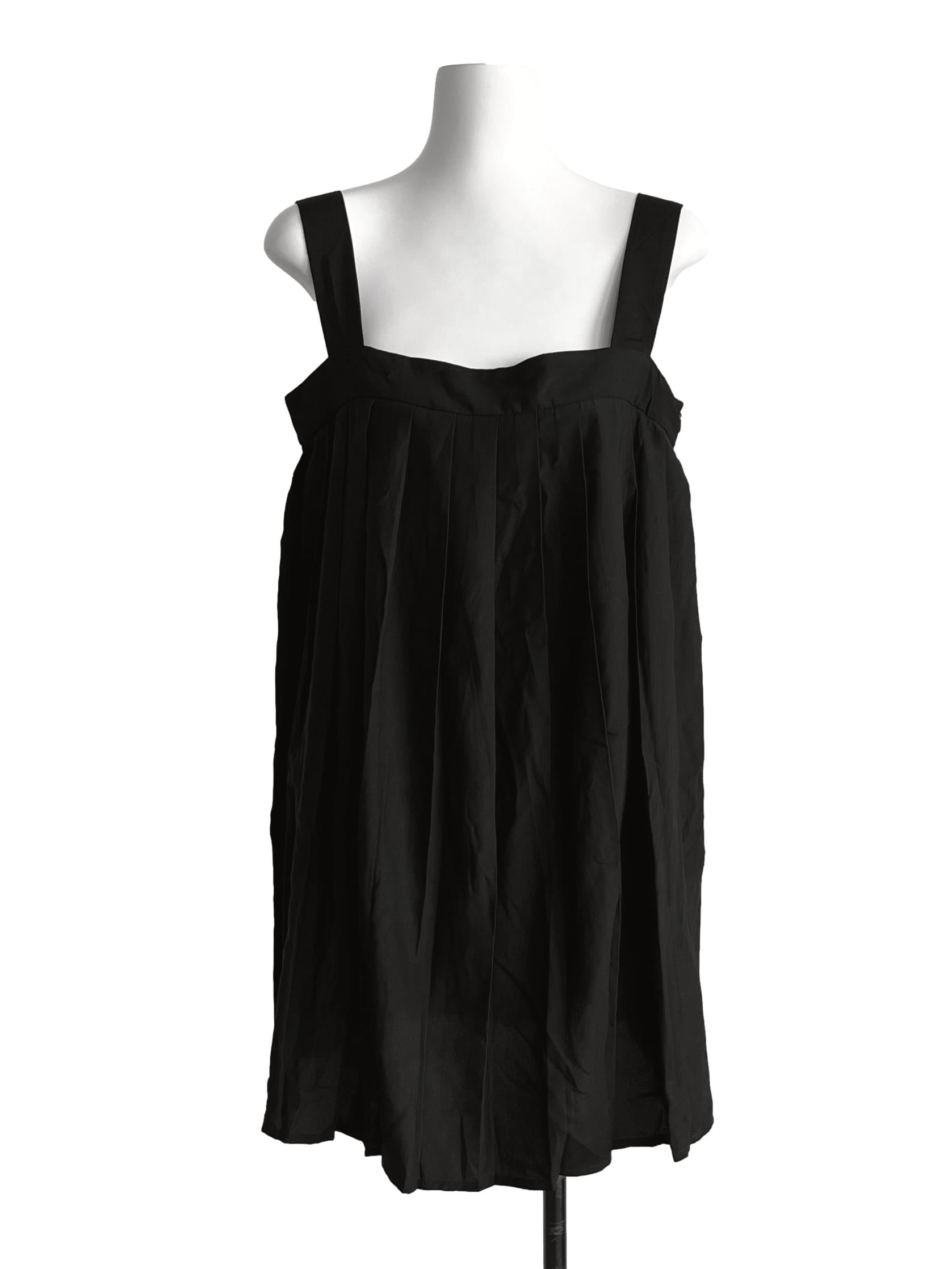 Onyx Black Apron Mini Dresses