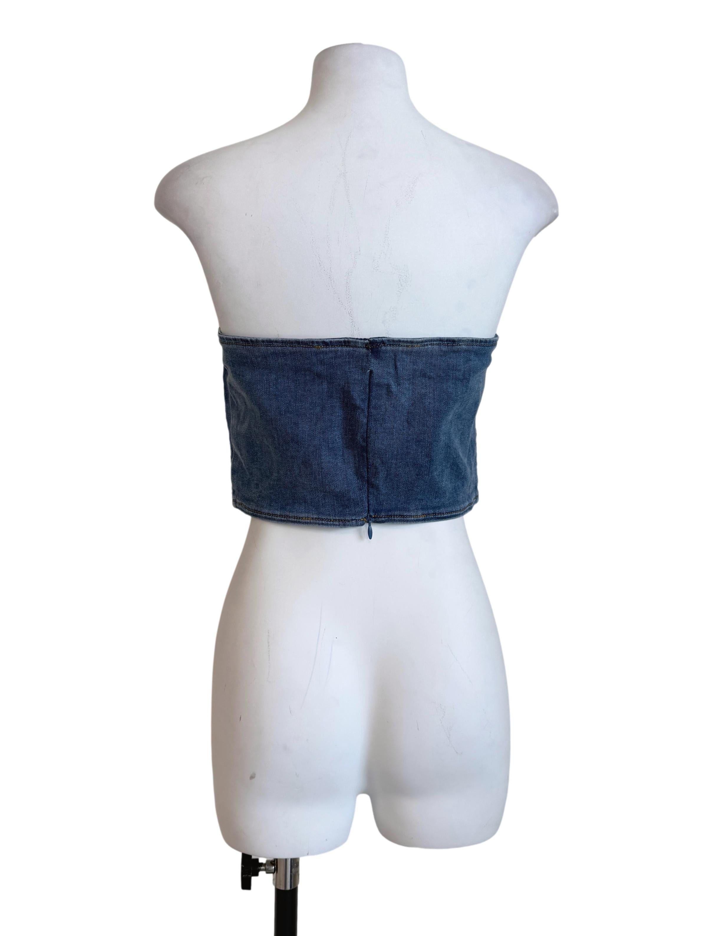 Denim Blue Tube Top